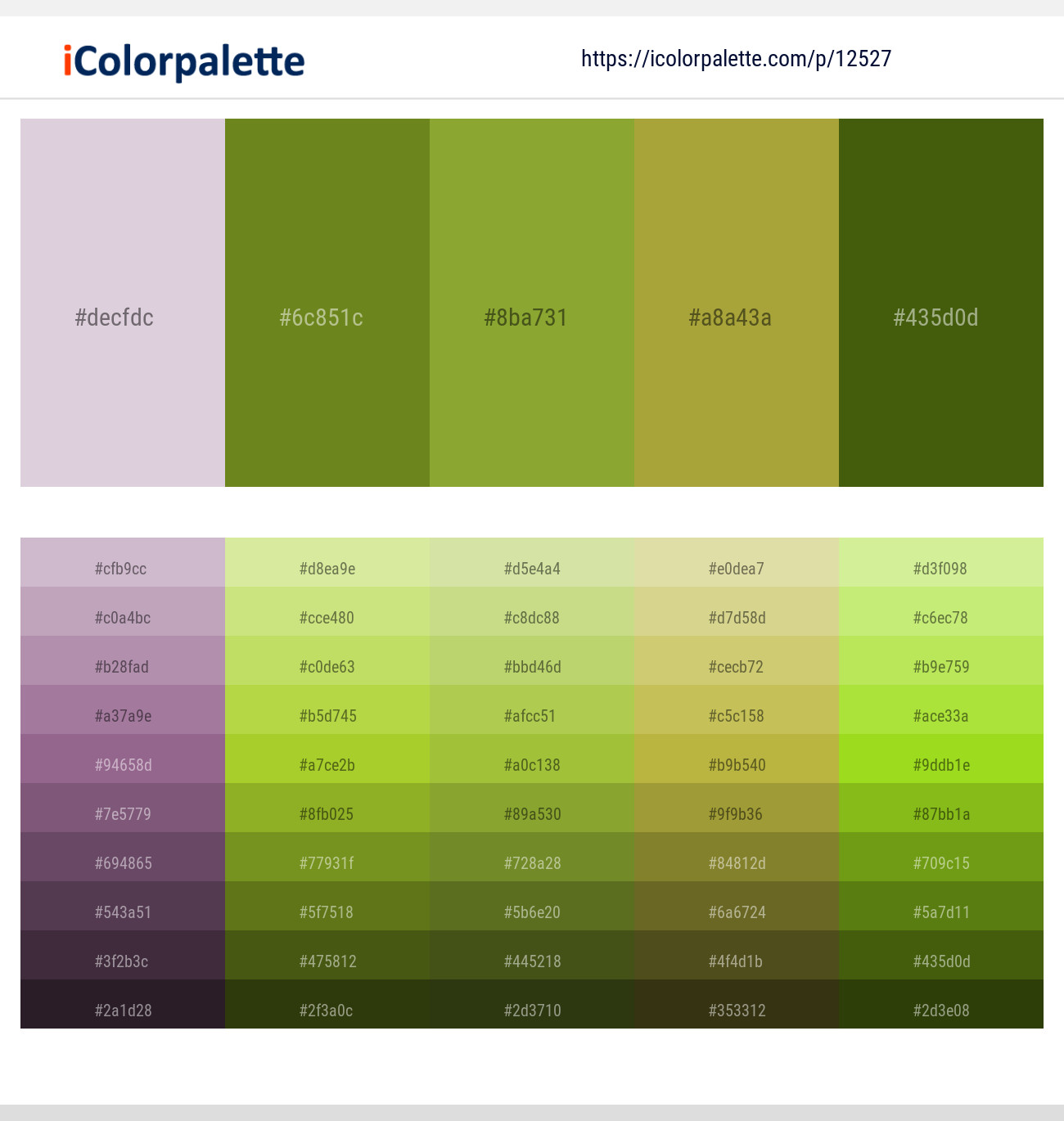 Lola – Trendy Green – Sushi – Sushi – Green Leaf Color scheme