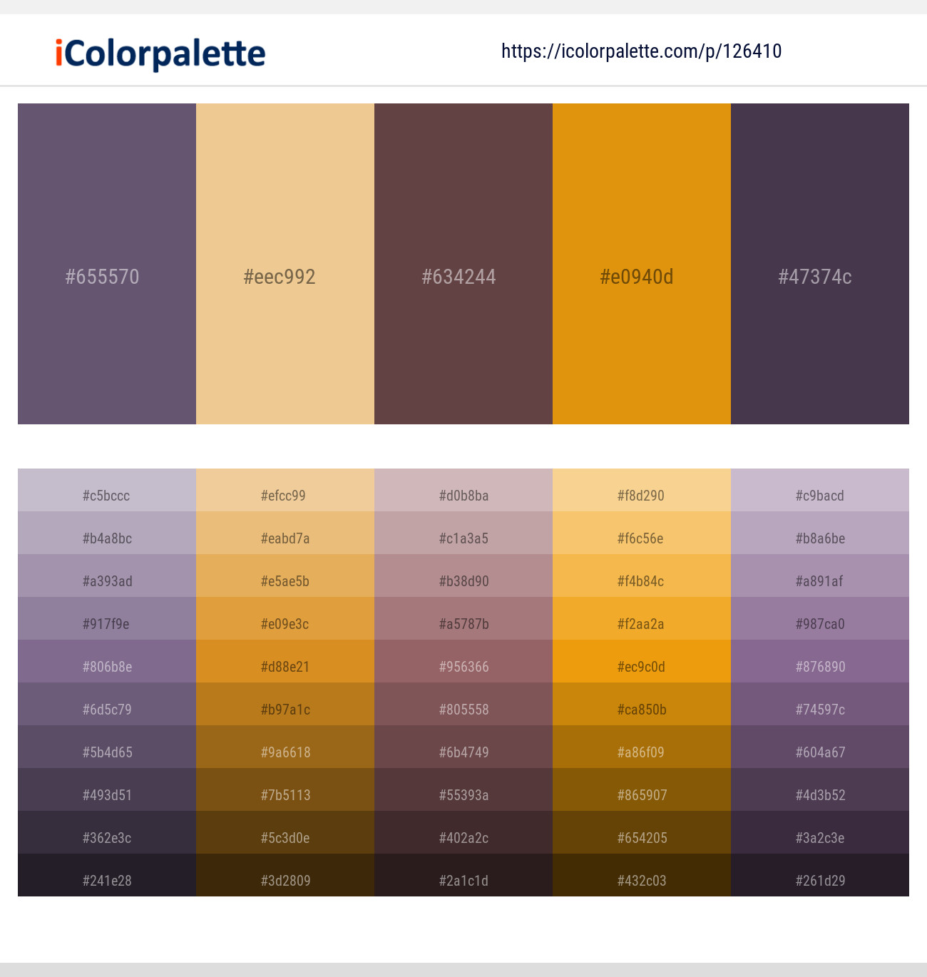 126410Orange Palette Collection