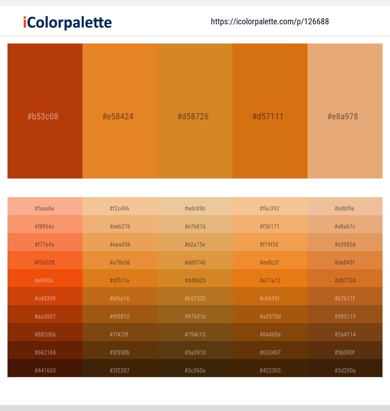 126688Orange Palette Collection
