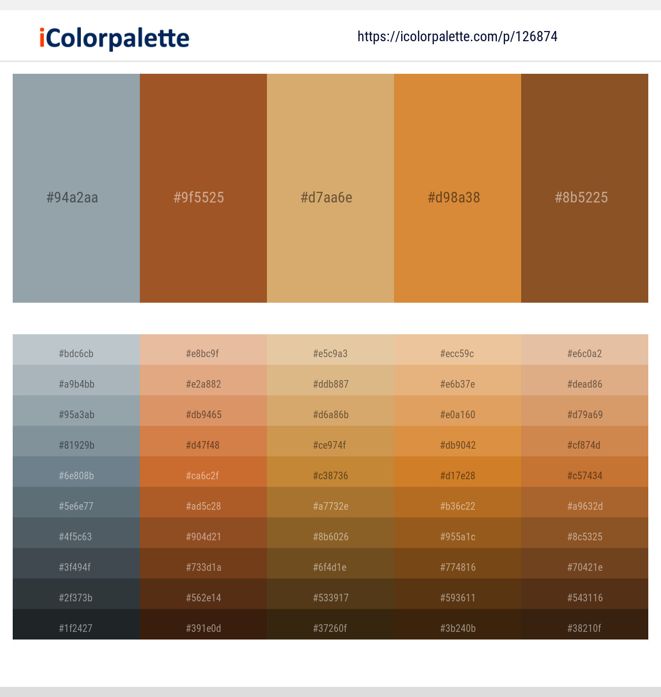 126874Orange Palette Collection