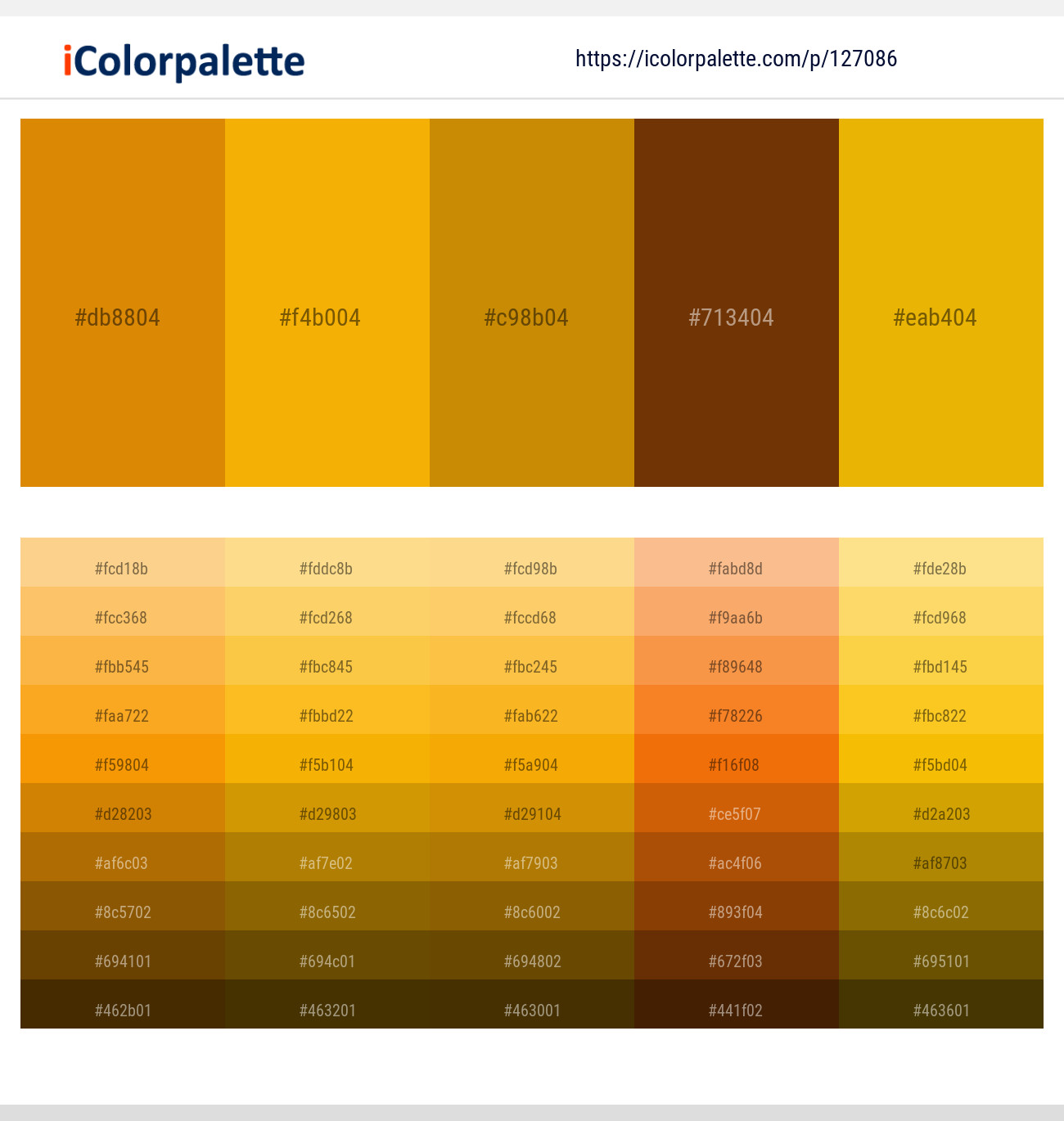 127086Orange Palette Collection
