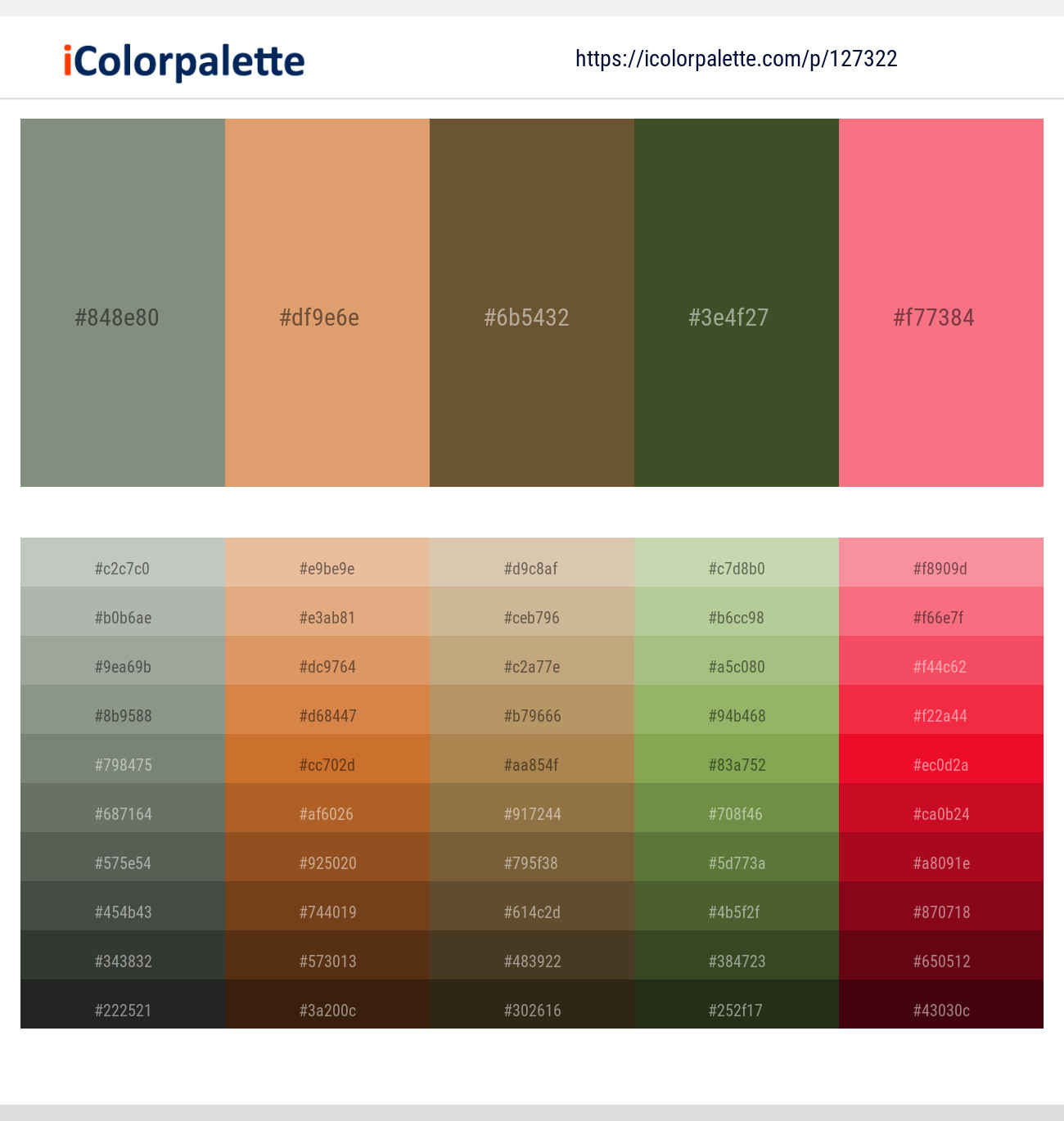 Stack – Di Serria – Shingle Fawn – Woodland – Froly Color scheme