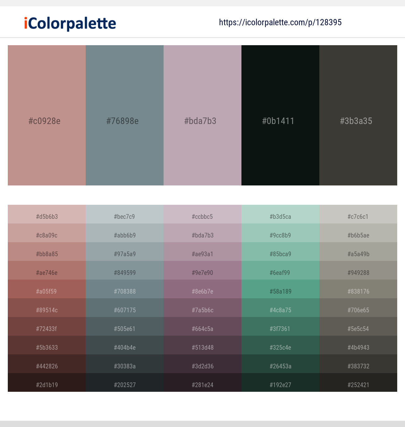 Quicksand – Slate Gray – Lily – Racing Green – Merlin Color scheme
