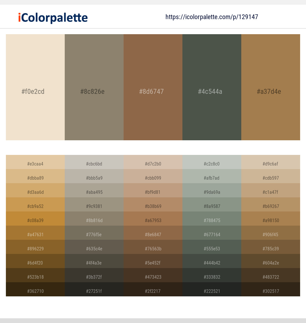 1+ Olive Haze And Spicy Mix Color Palettes & Gradient Ideas | iColorPalette