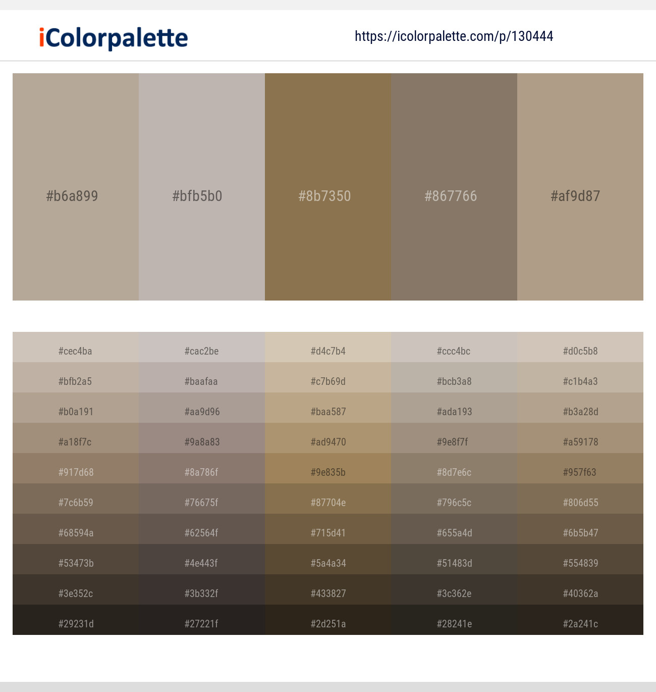 Nomad – Tide – Shadow – Makara – Hillary Color scheme