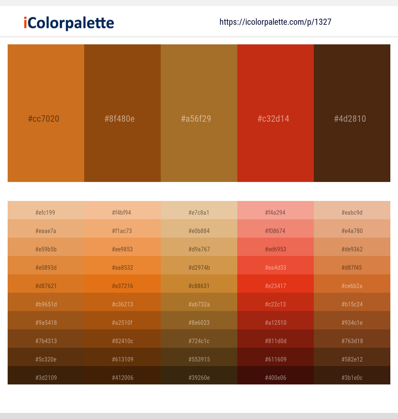 132745 Gold Color Palettes