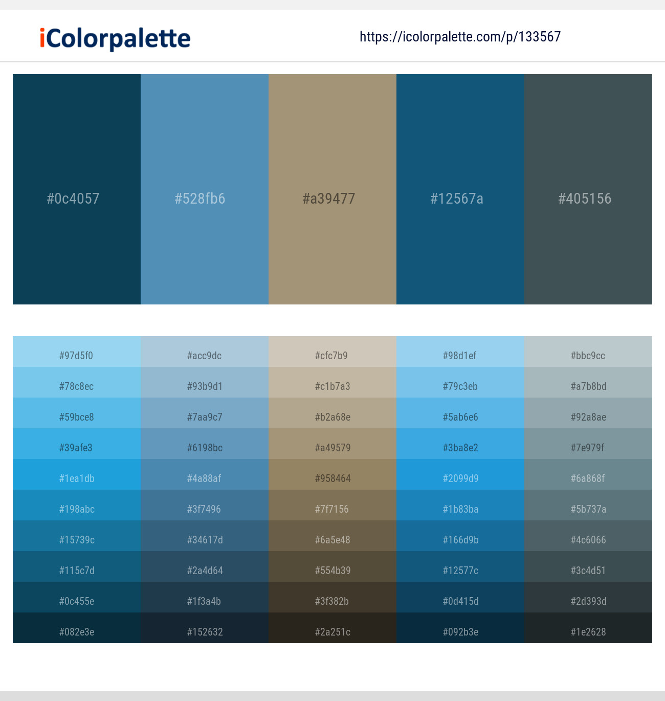 3 Latest Color Schemes with Blue Smoke And Limed Spruce Color tone  combinations, 2024