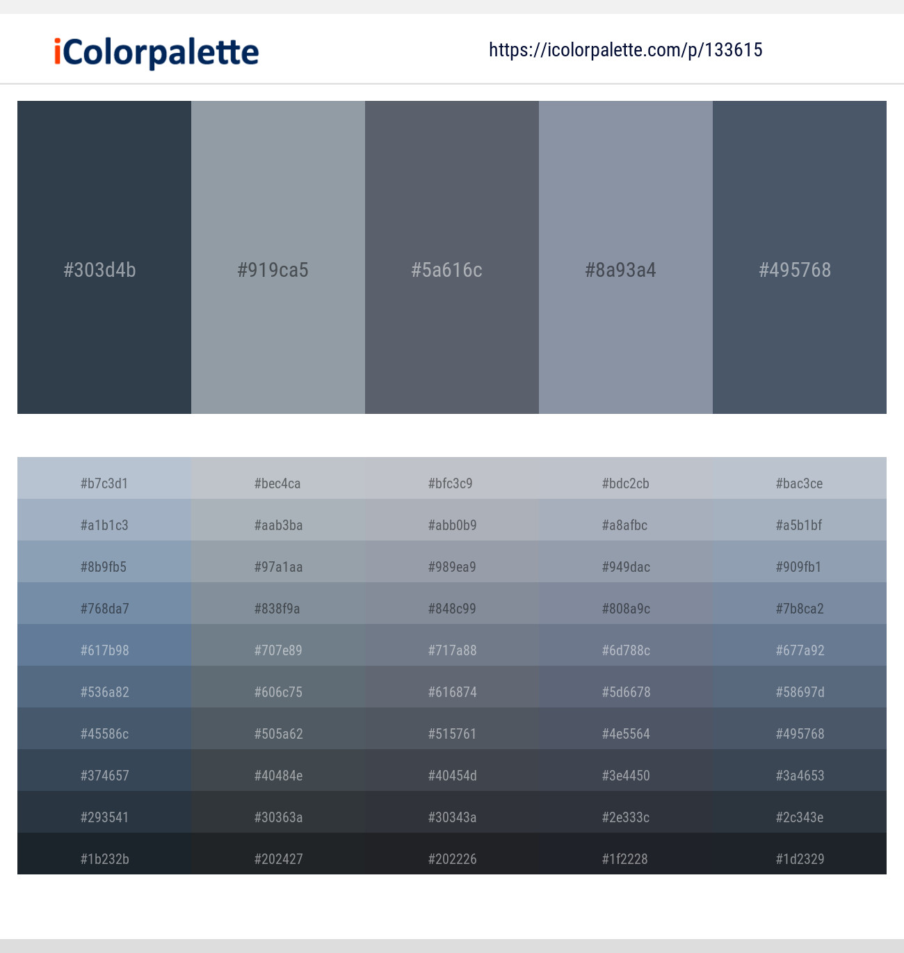 8 Latest Color Schemes with Oxford Blue And Regent Gray Color tone  combinations, 2024