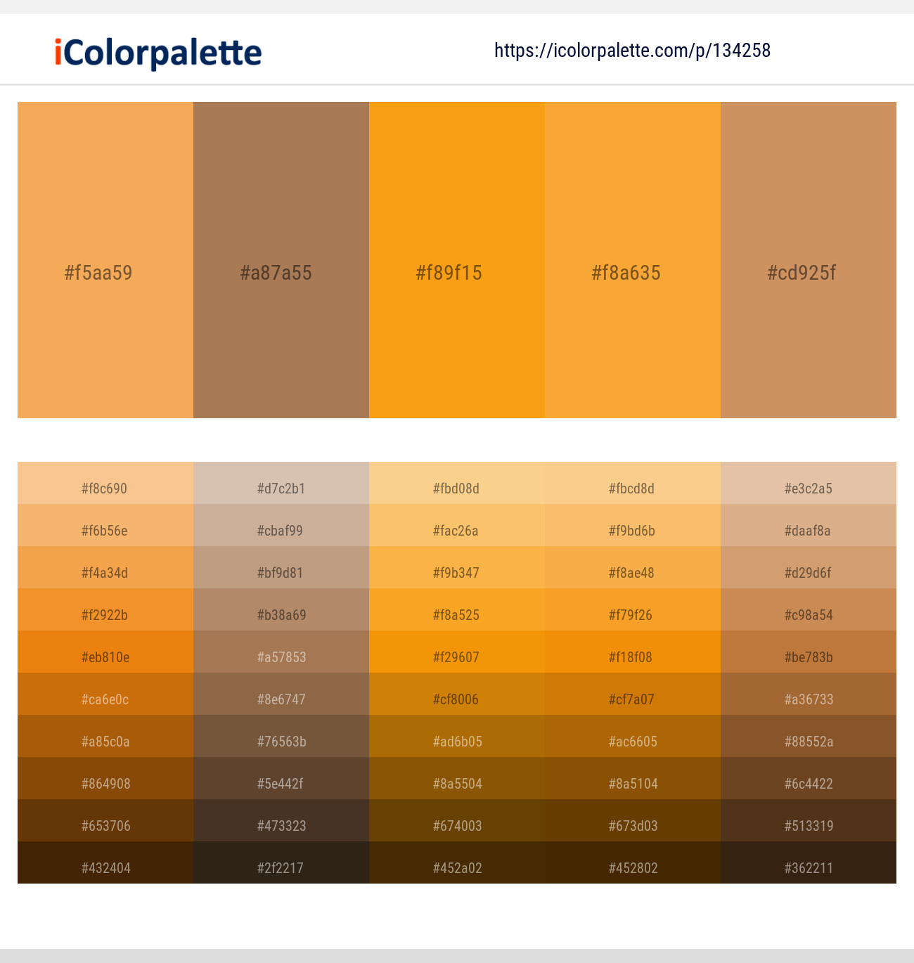 1 Latest Color Schemes with Sea Buckthorn And Antique Brass Color tone combinations 2023