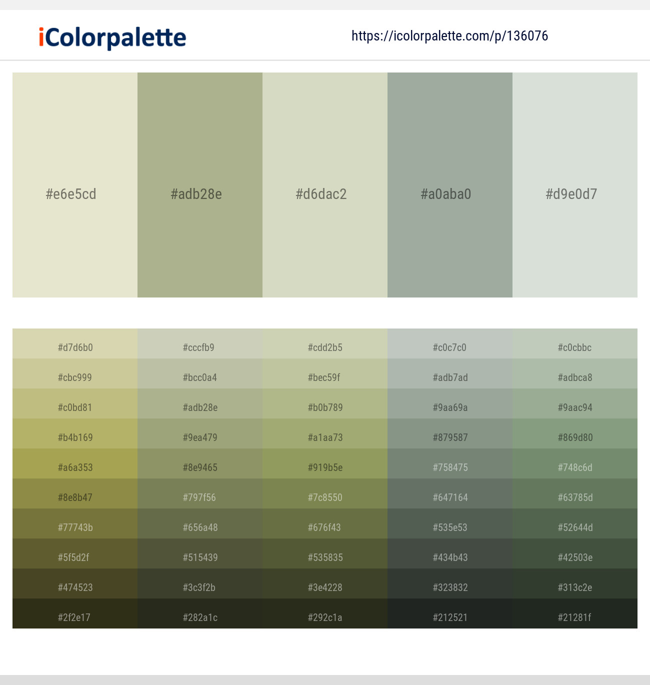 1+ White Rock And Locust Color Palettes & Gradient Ideas | iColorPalette