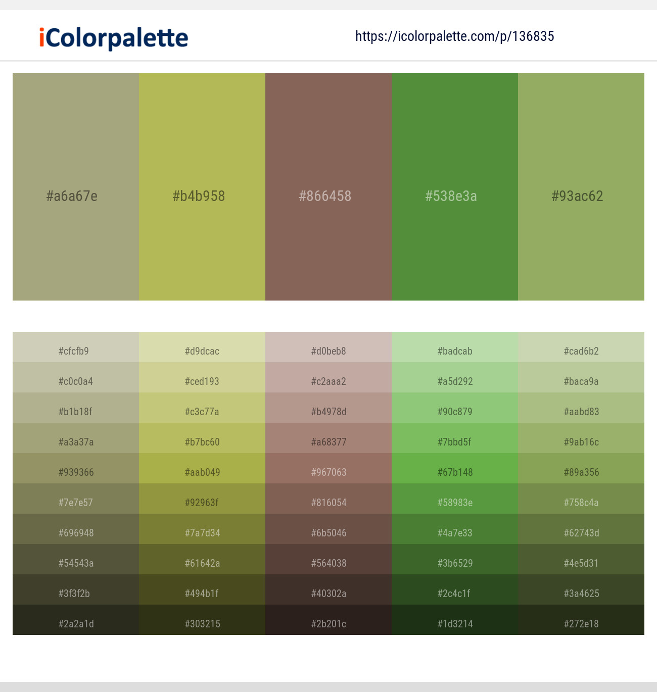 1 Latest Color Schemes With Olive Green And Beaver Color Tone