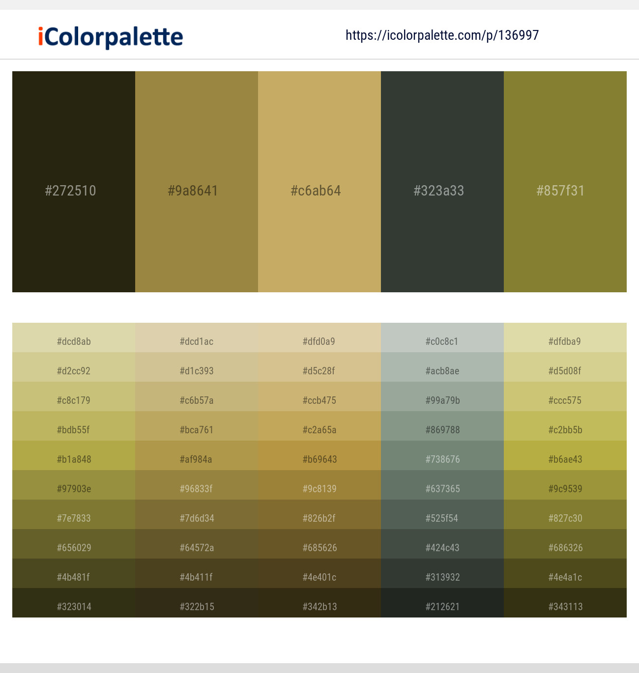 Eternity – Sycamore – Laser – Lunar Green – Pesto Color scheme