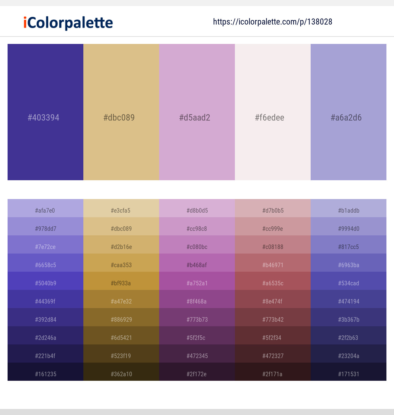 Minsk – Brandy – Lilac – Soft Peach – Wistful Color scheme