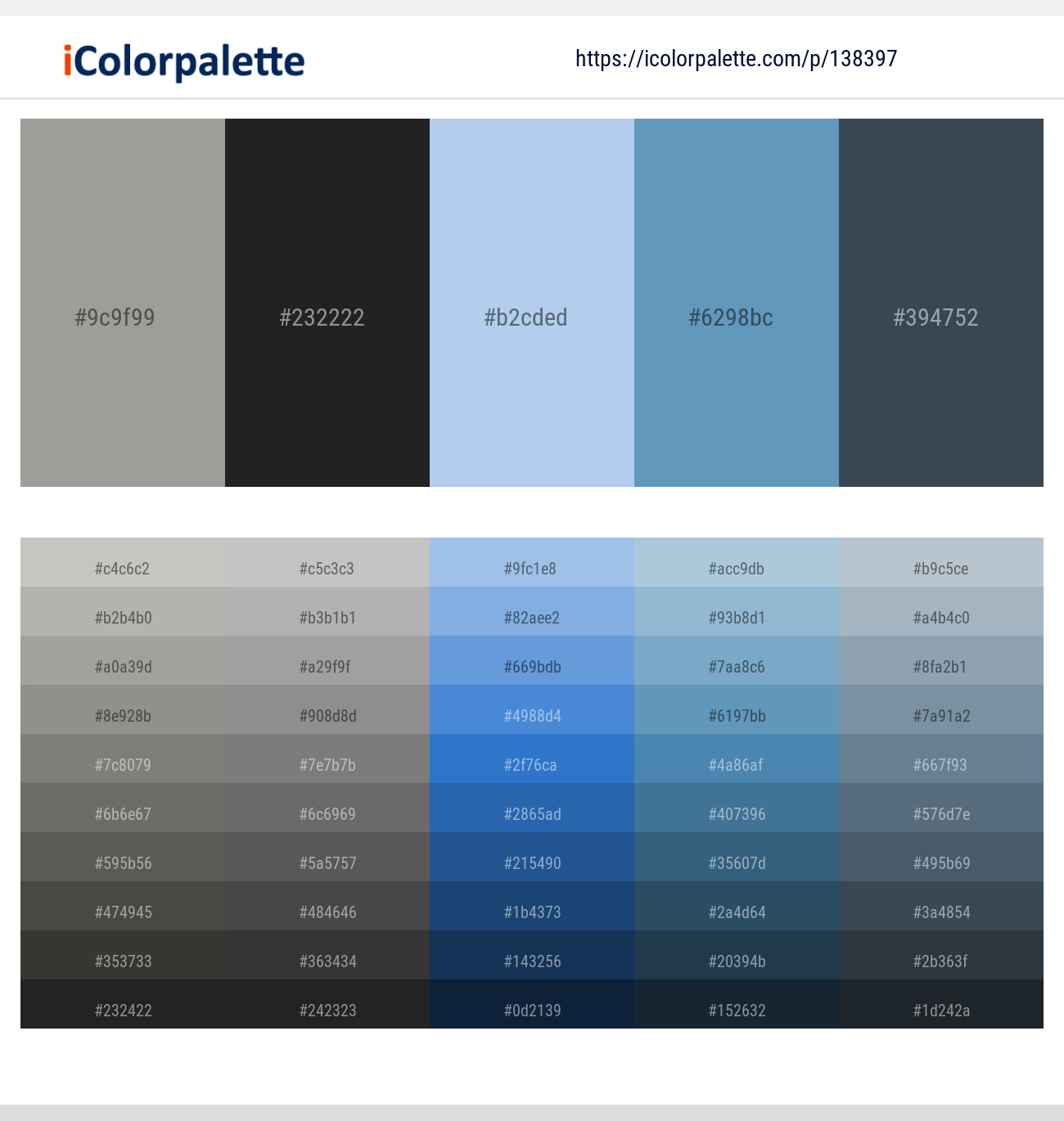 Lemon Grass – Mine Shaft – Spindle – Hippie Blue – Limed Spruce Color scheme