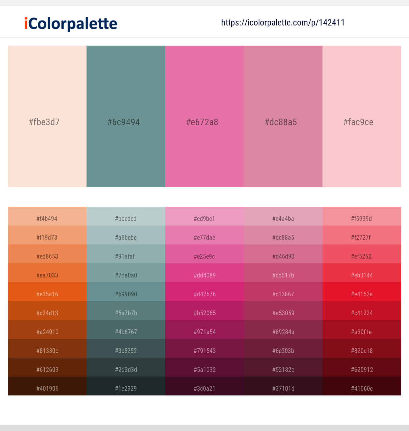 Champagne – Juniper – Deep Blush – Charm – Cupid Color scheme