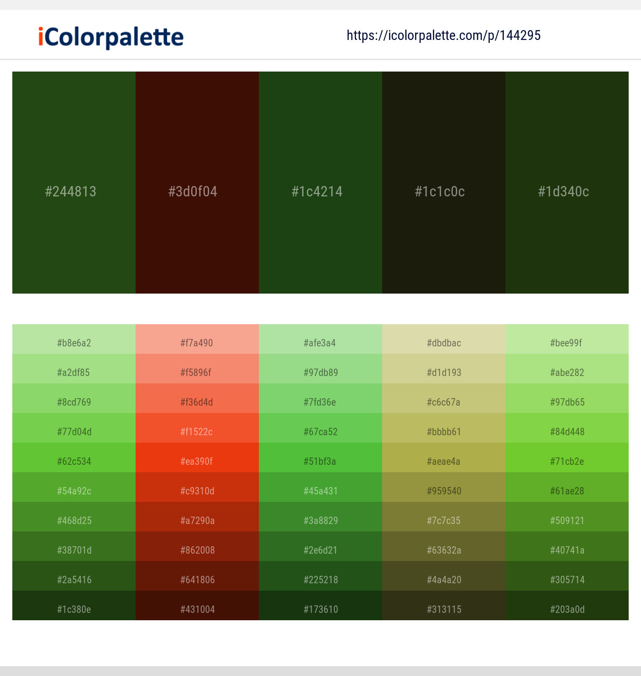 Palm Leaf – Rebel – Palm Leaf – Eternity – Deep Forest Green Color scheme