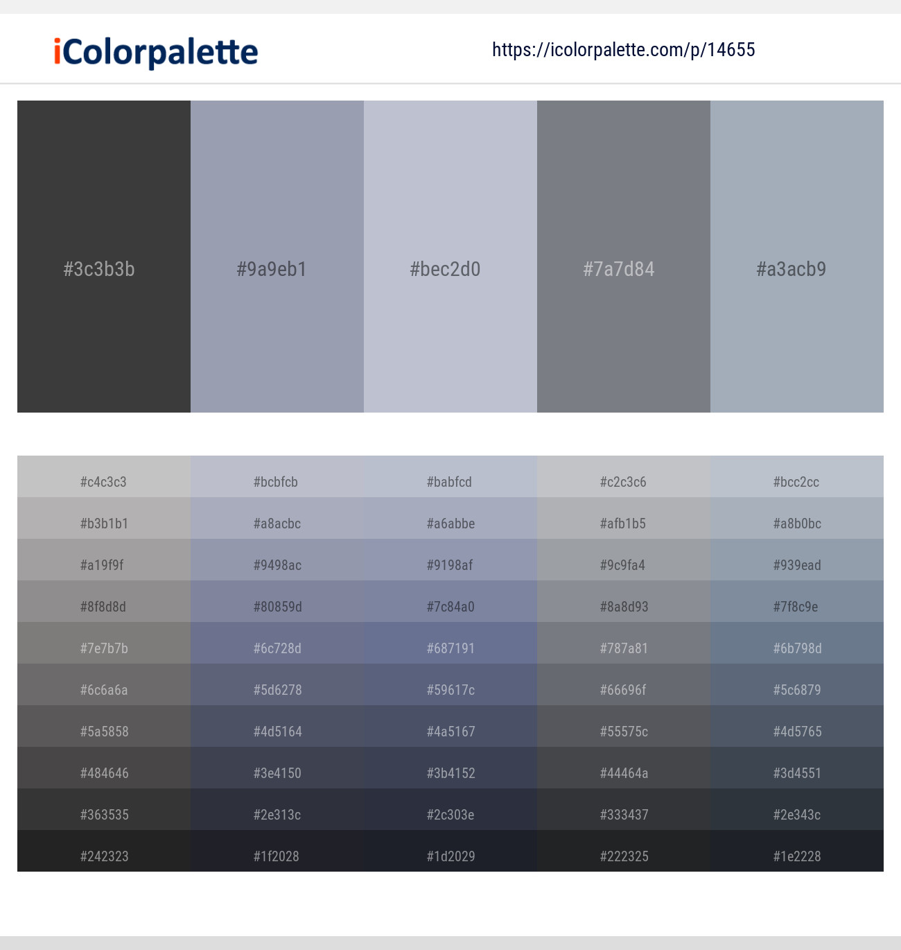 Mine Shaft – Santas Gray – Ghost – Rolling Stone – Hit Gray Color scheme