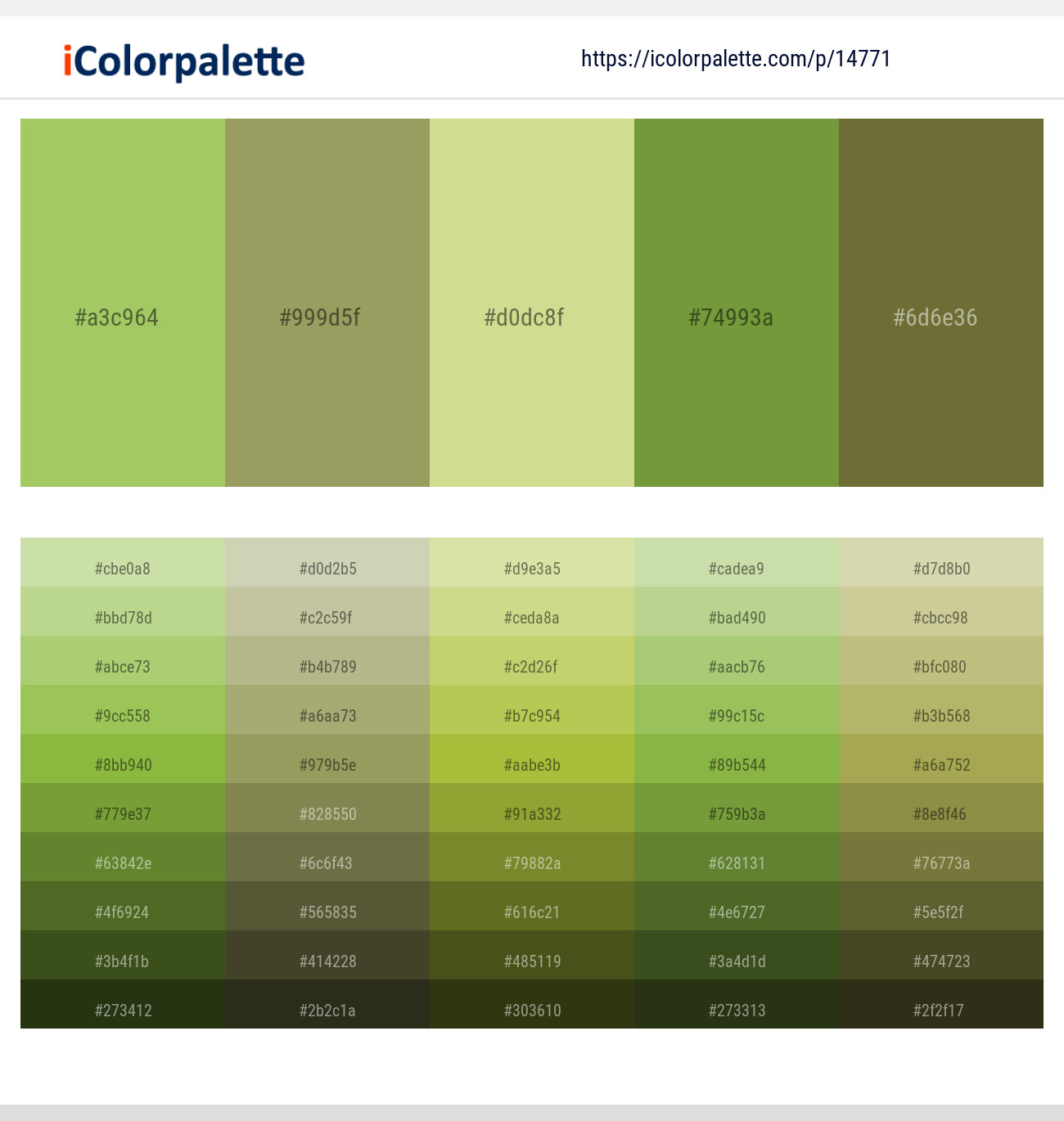 Celery – Avocado – Deco – Sushi – Yellow Metal Color scheme