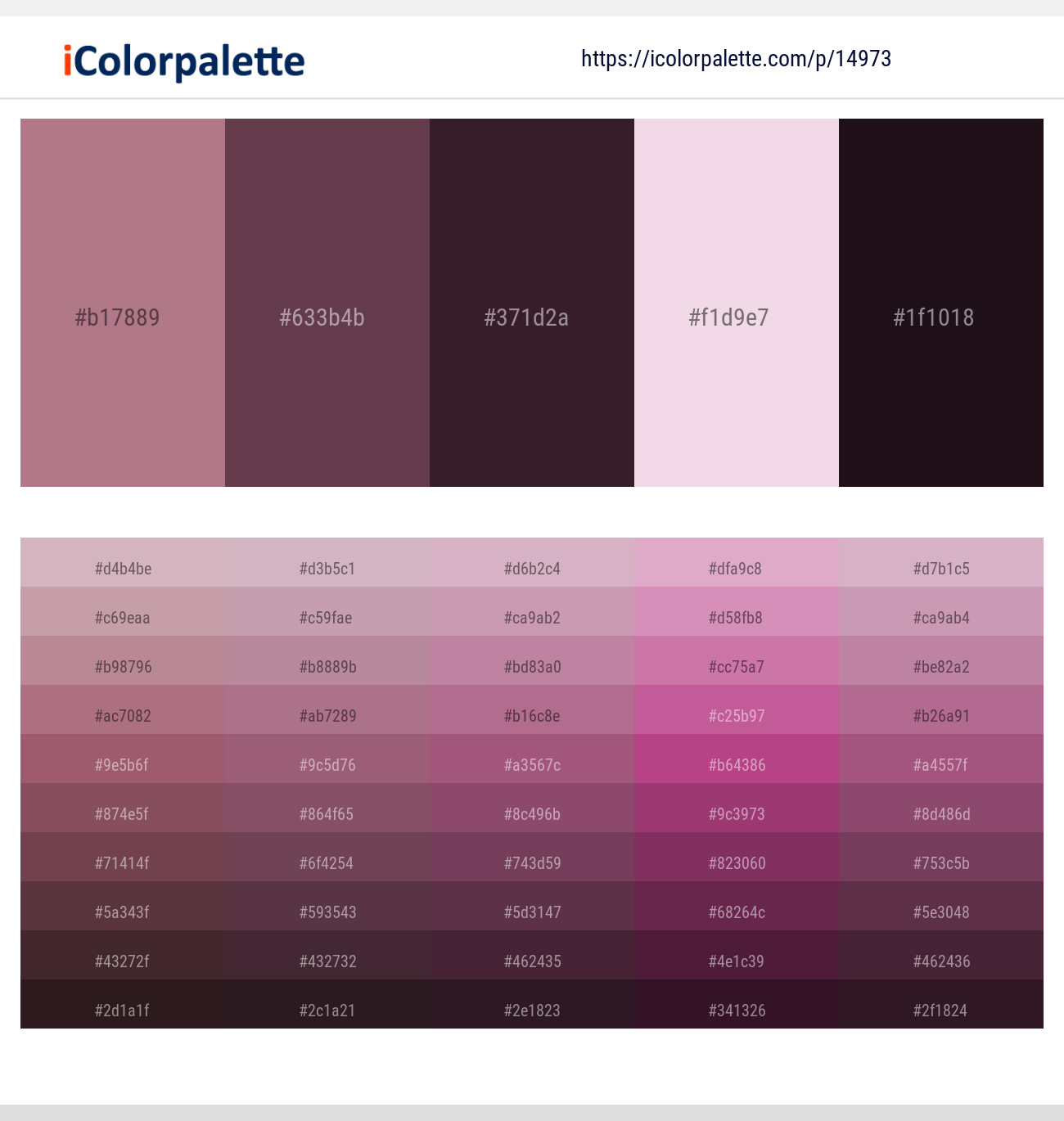Turkish Rose – Eggplant – Jon – Vanilla Ice – Gondola Color scheme