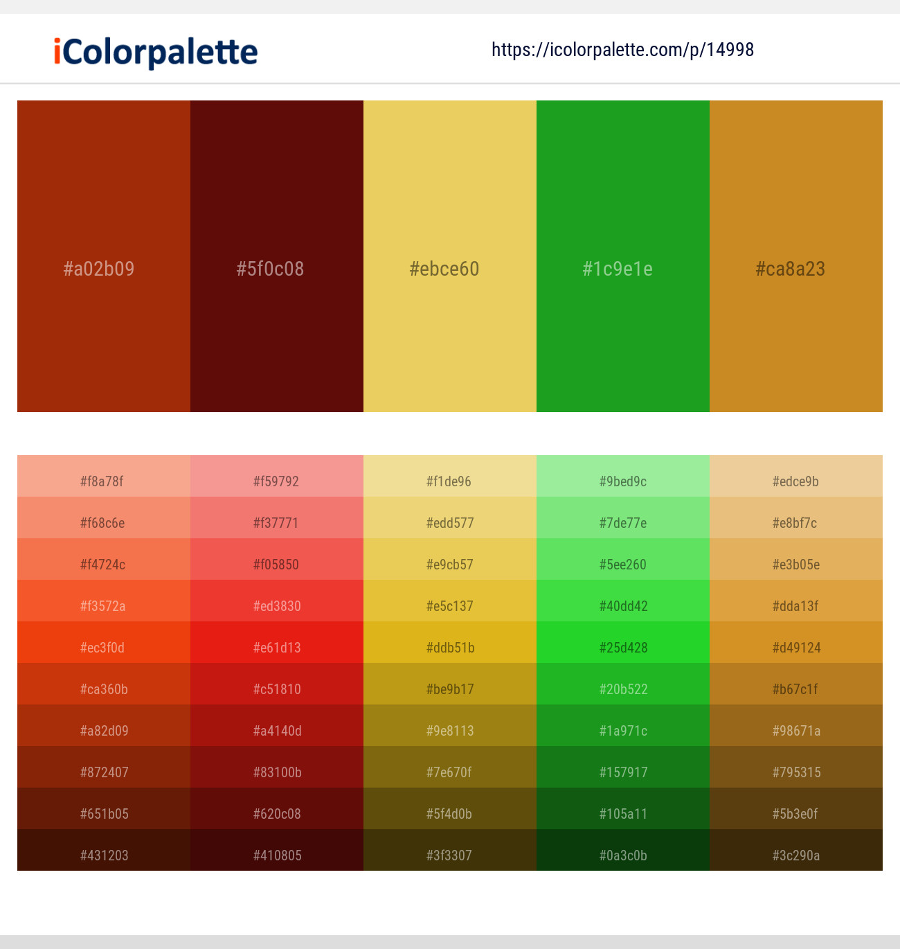 Totem Pole – Mahogany – Confetti – Forest Green – Nugget Color scheme