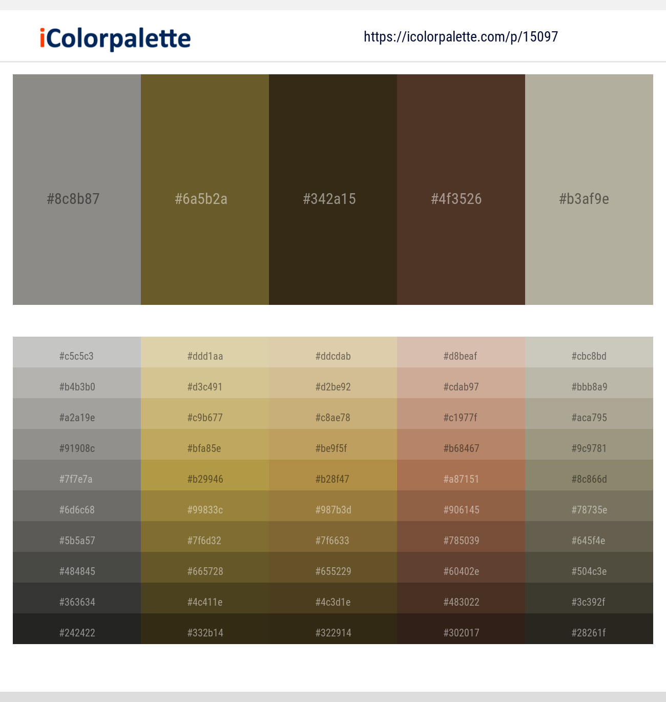 Natural Gray – Dallas – Mikado – Saddle – Nomad Color scheme