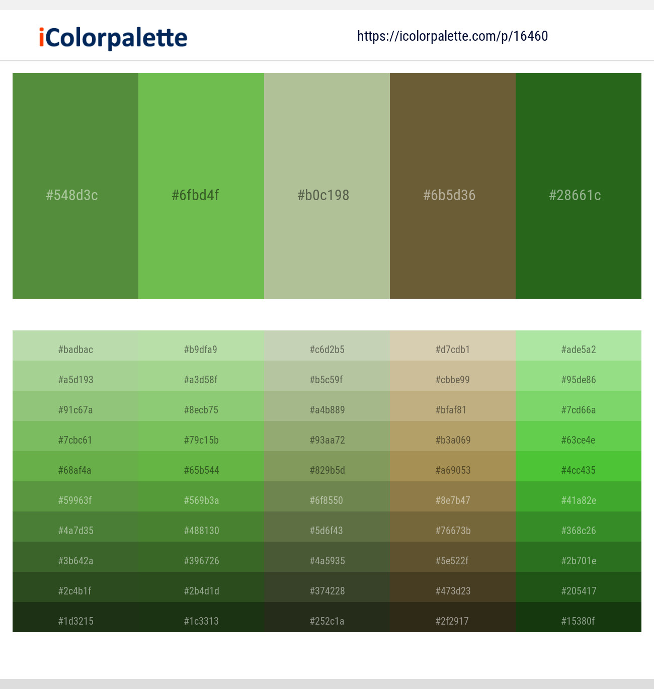 Apple – Mantis – Swamp Green – Yellow Metal – Parsley Color scheme