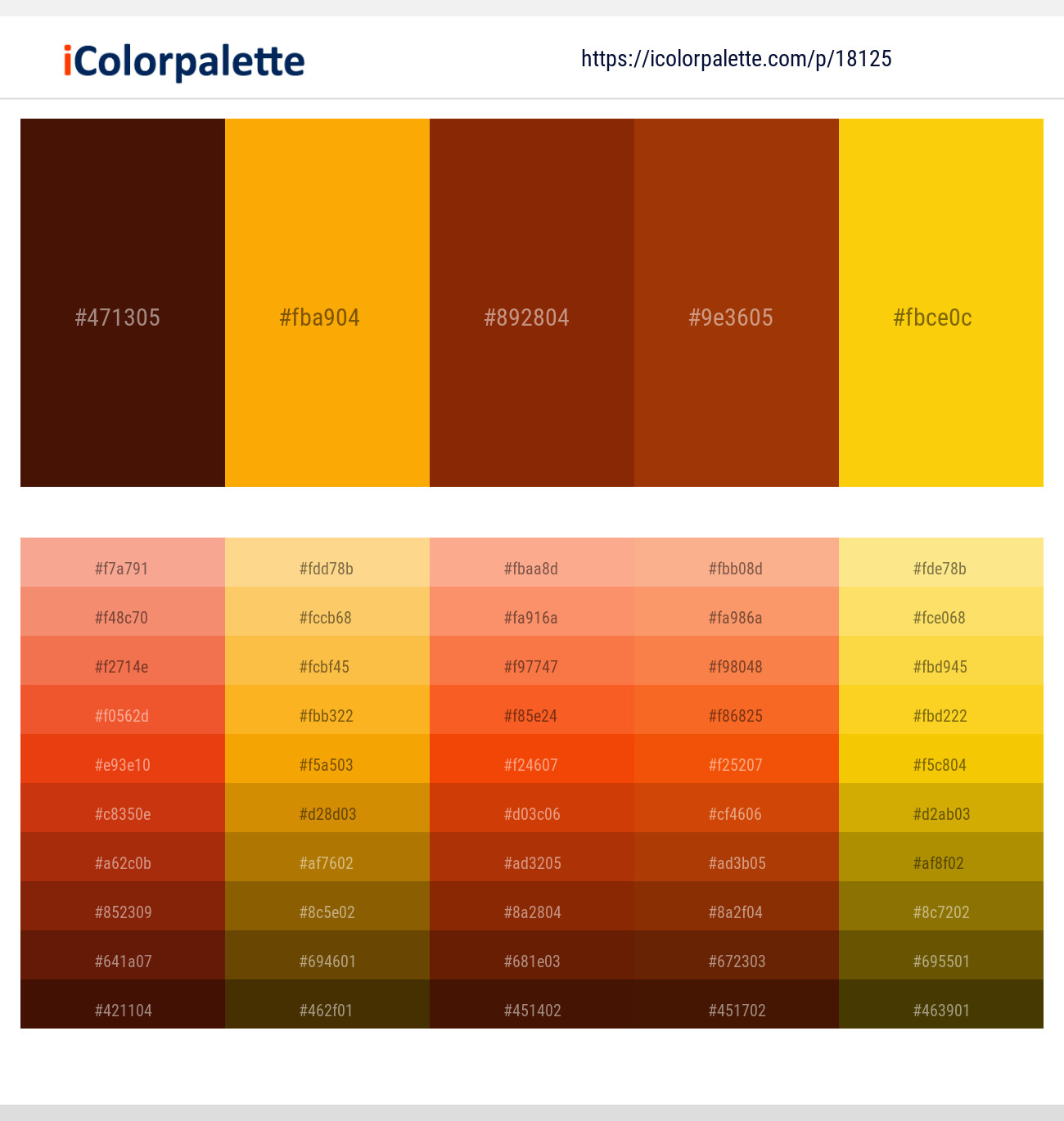 Bulgarian Rose – Yellow Sea – Kenyan Copper – Oregon – Supernova Color scheme