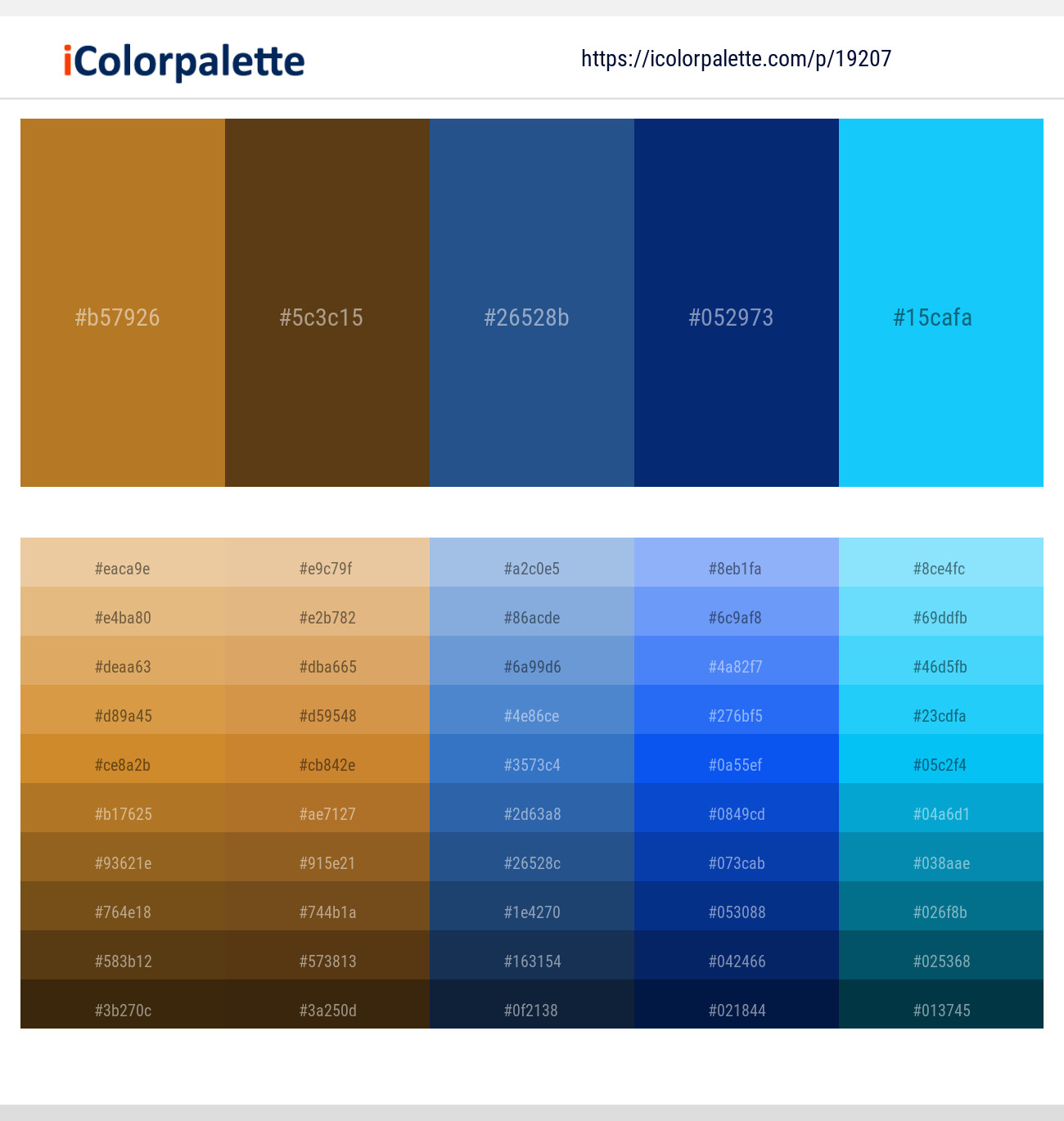 Marigold – Jambalaya – St Tropaz – Catalina Blue – Bright Turquoise Color scheme
