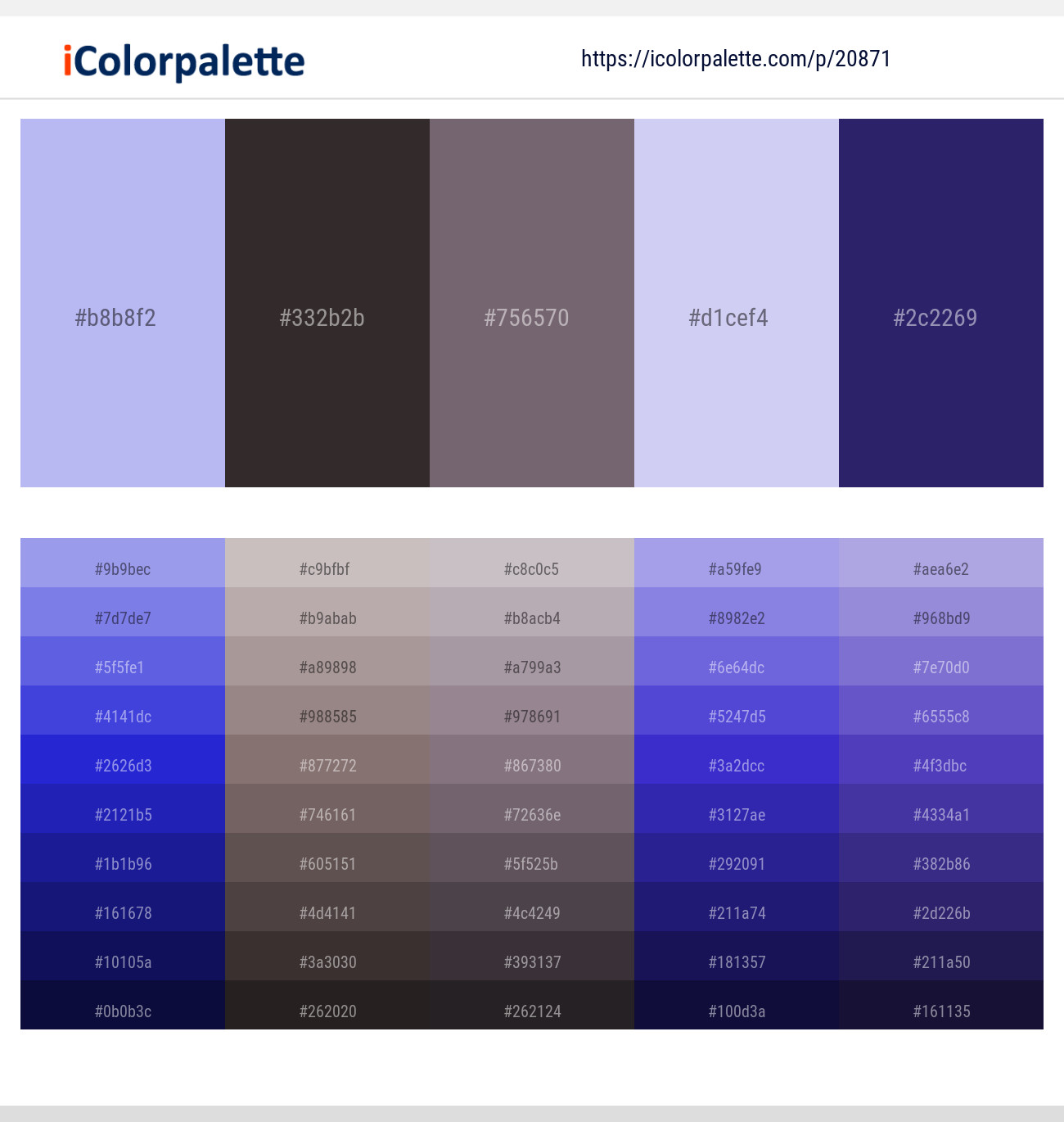 Perano – Dune – Old Lavender – Moon Raker – Jacarta Color scheme