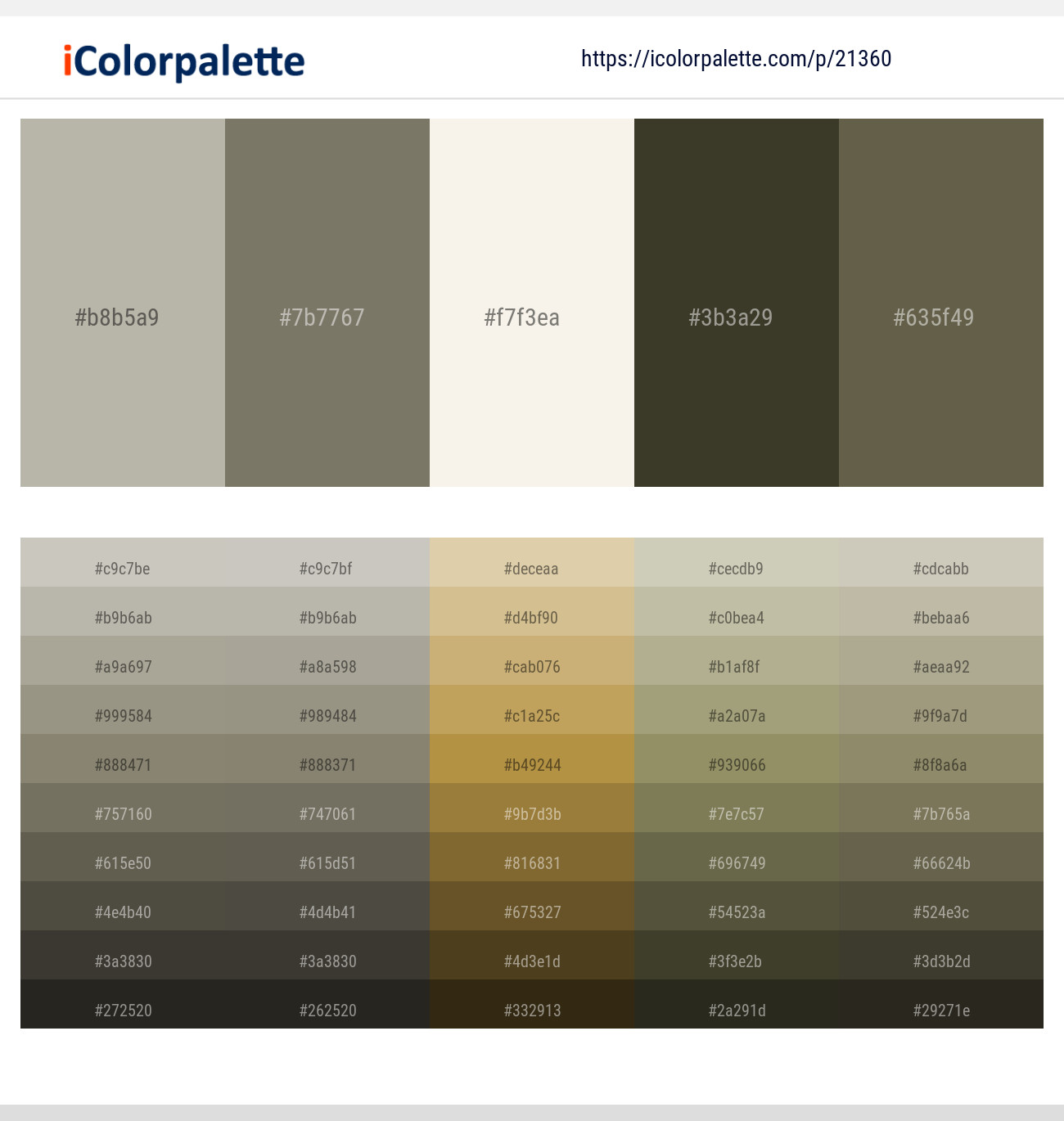 Tide – Pablo – Merino – Rangitoto – Finch Color scheme