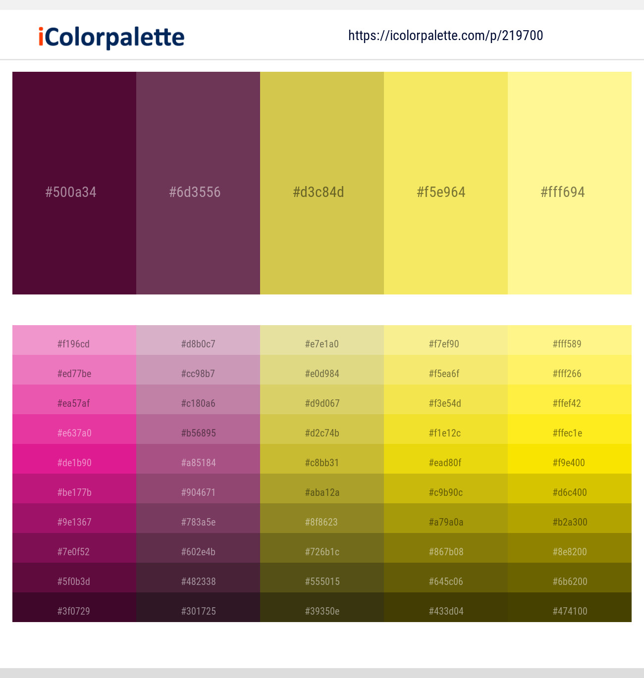 Loulou – Cosmic – Turmeric – Portica – Witch Haze Color scheme
