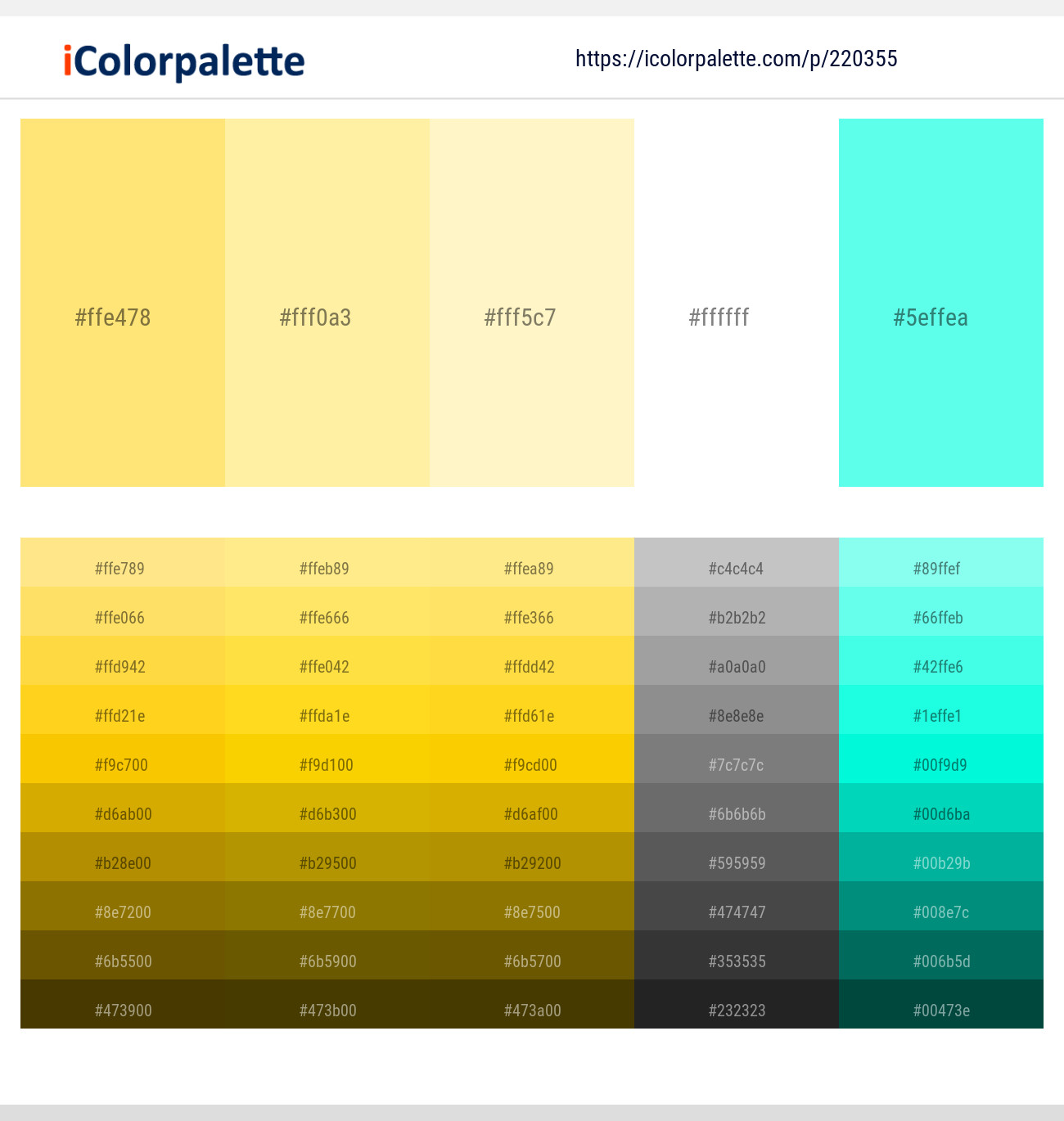 Kournikova – Vis Vis – Barley White – White – Aquamarine Color scheme