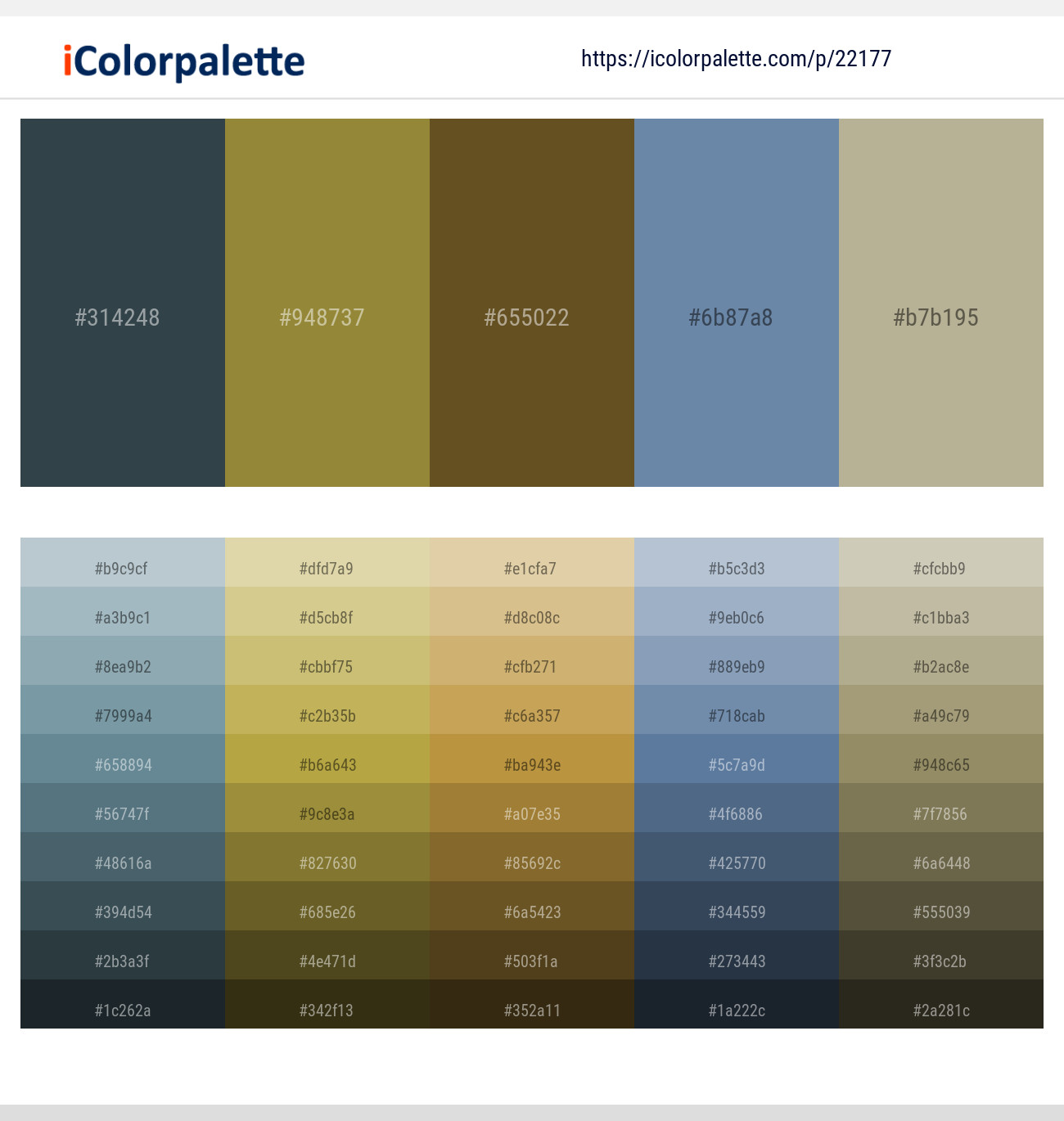 Limed Spruce – Sycamore – Dallas – Bermuda Gray – Heathered Gray Color scheme