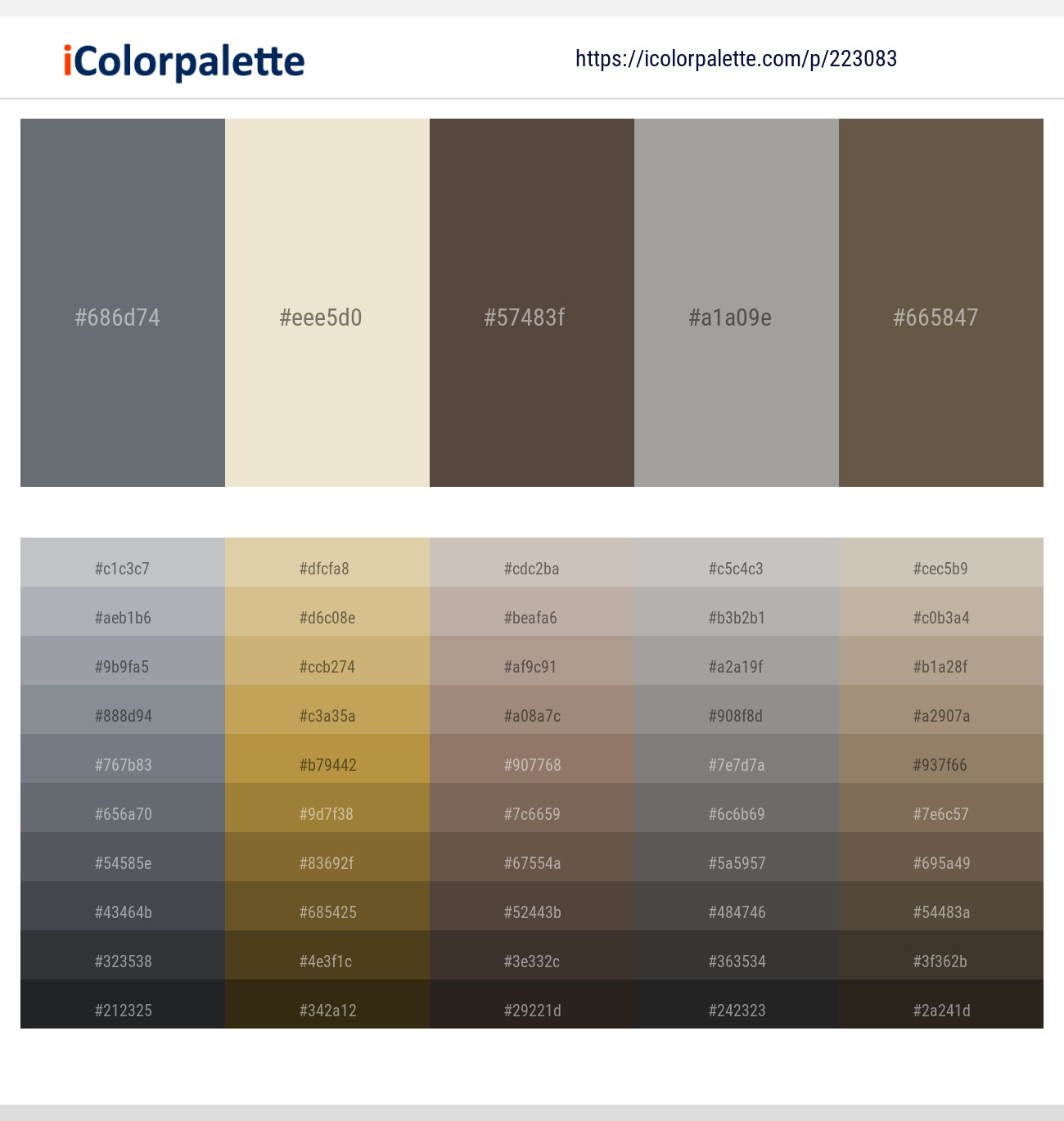 tobacco color palette 5+ Woodsmoke And Brown Palettes & Gradient Ideas Brown Tobacco Color Palette -