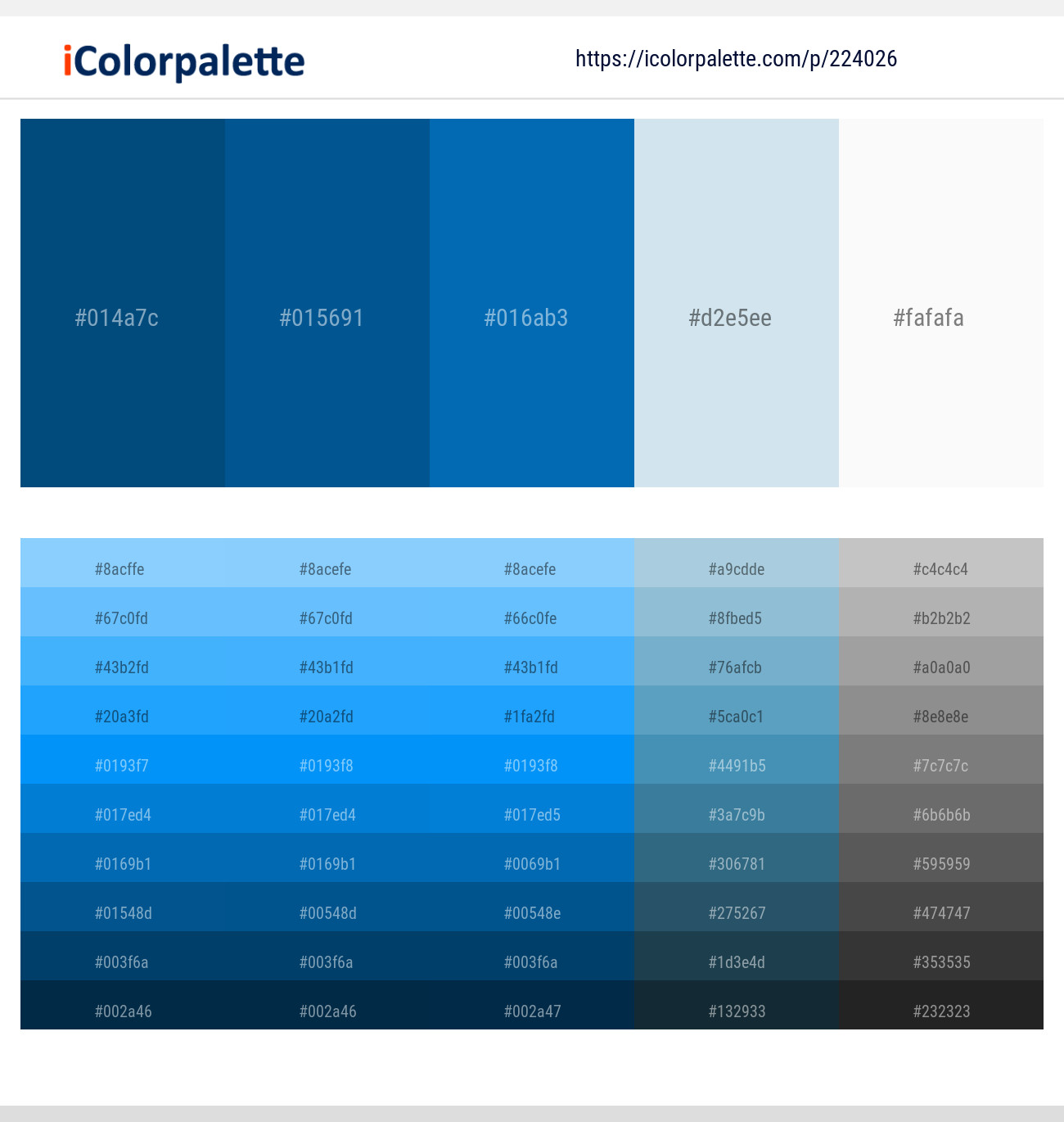 224026Orient – Bahama Blue – Deep Cerulean – Jagged Ice – Alabaster Color scheme