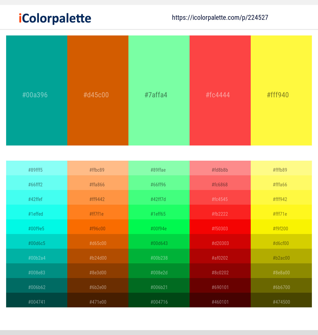 224527366 Bright Color Palettes