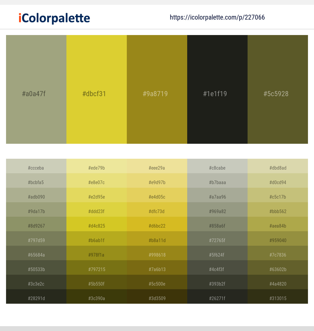Sage – Wattle – Hacienda – Log Cabin – Costa Del Sol Color scheme