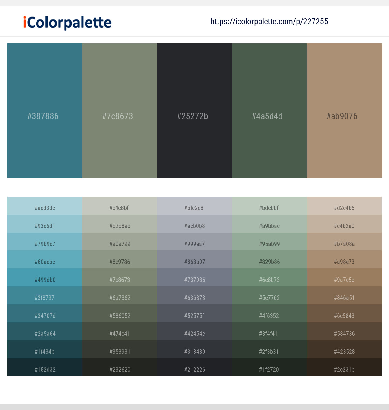 Ming – Camouflage Green – Shark – Nandor – Sandrift Color scheme