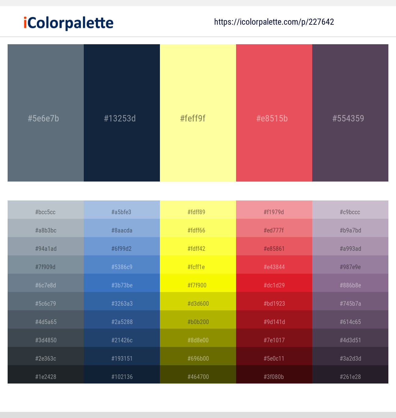 Nevada – Big Stone – Pale Canary – Mandy – Mortar Color scheme