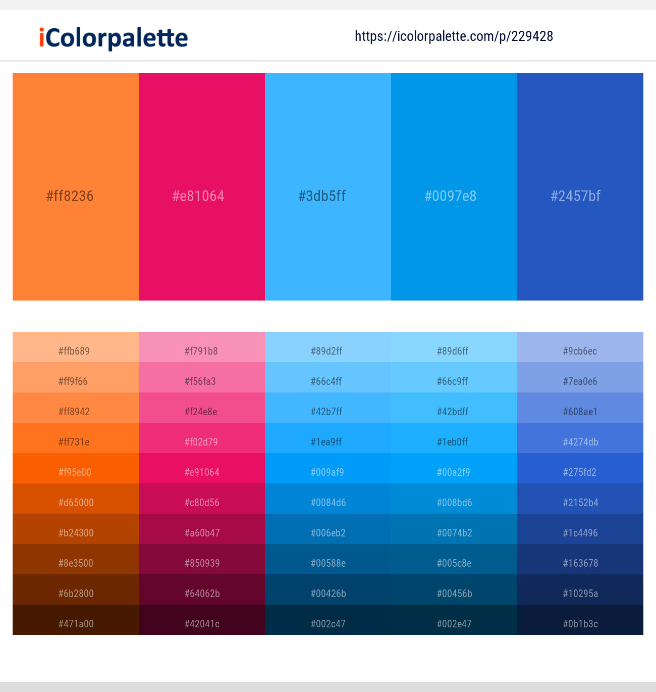 229428366 Bright Color Palettes