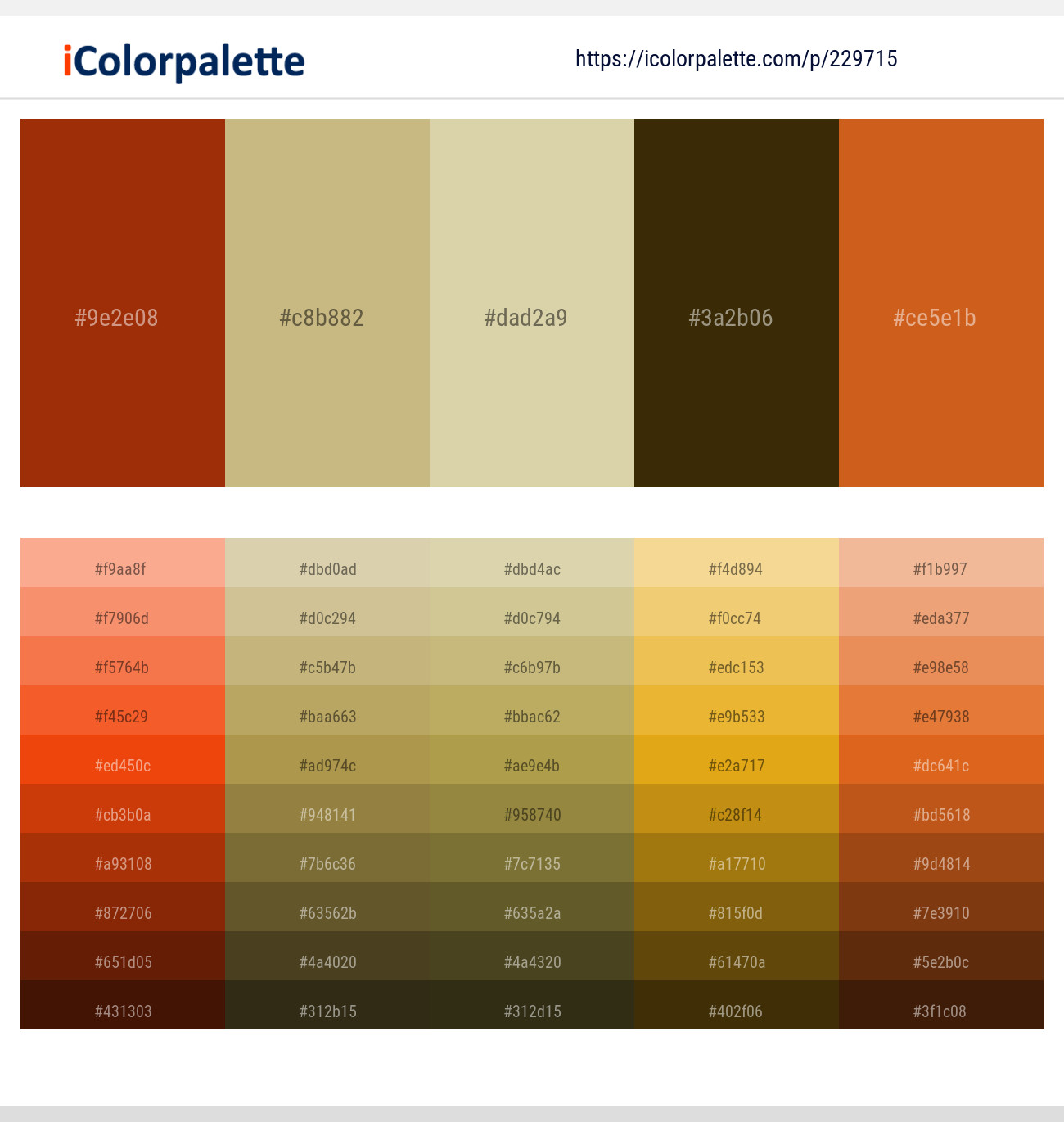 Totem Pole – Sorrell Brown – Sapling – Dark Ebony – Hot Cinnamon Color scheme