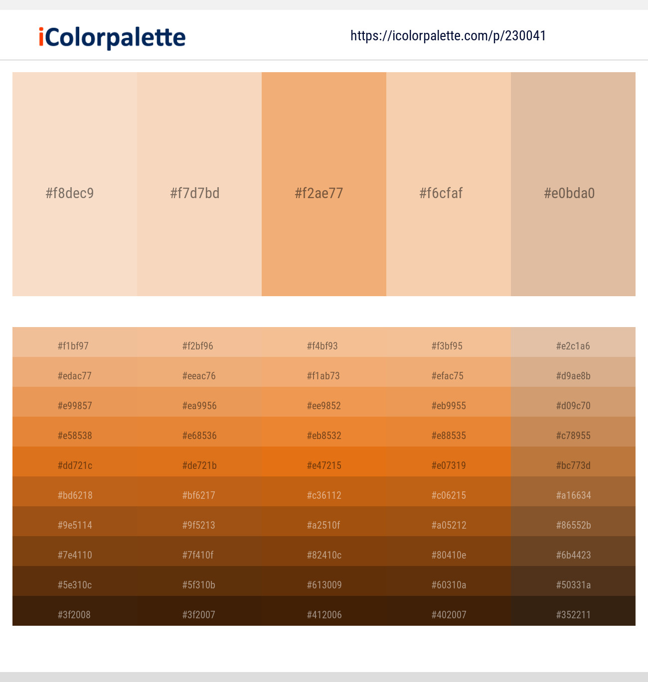Givry – Givry – Tacao – Wheat – Brandy Color scheme