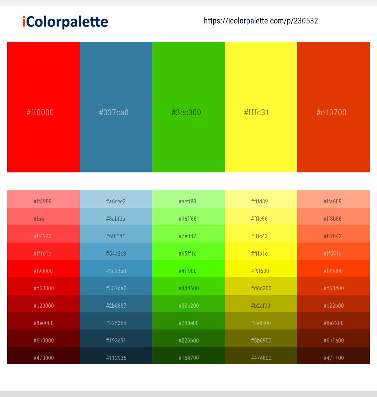 230532366 Bright Color Palettes