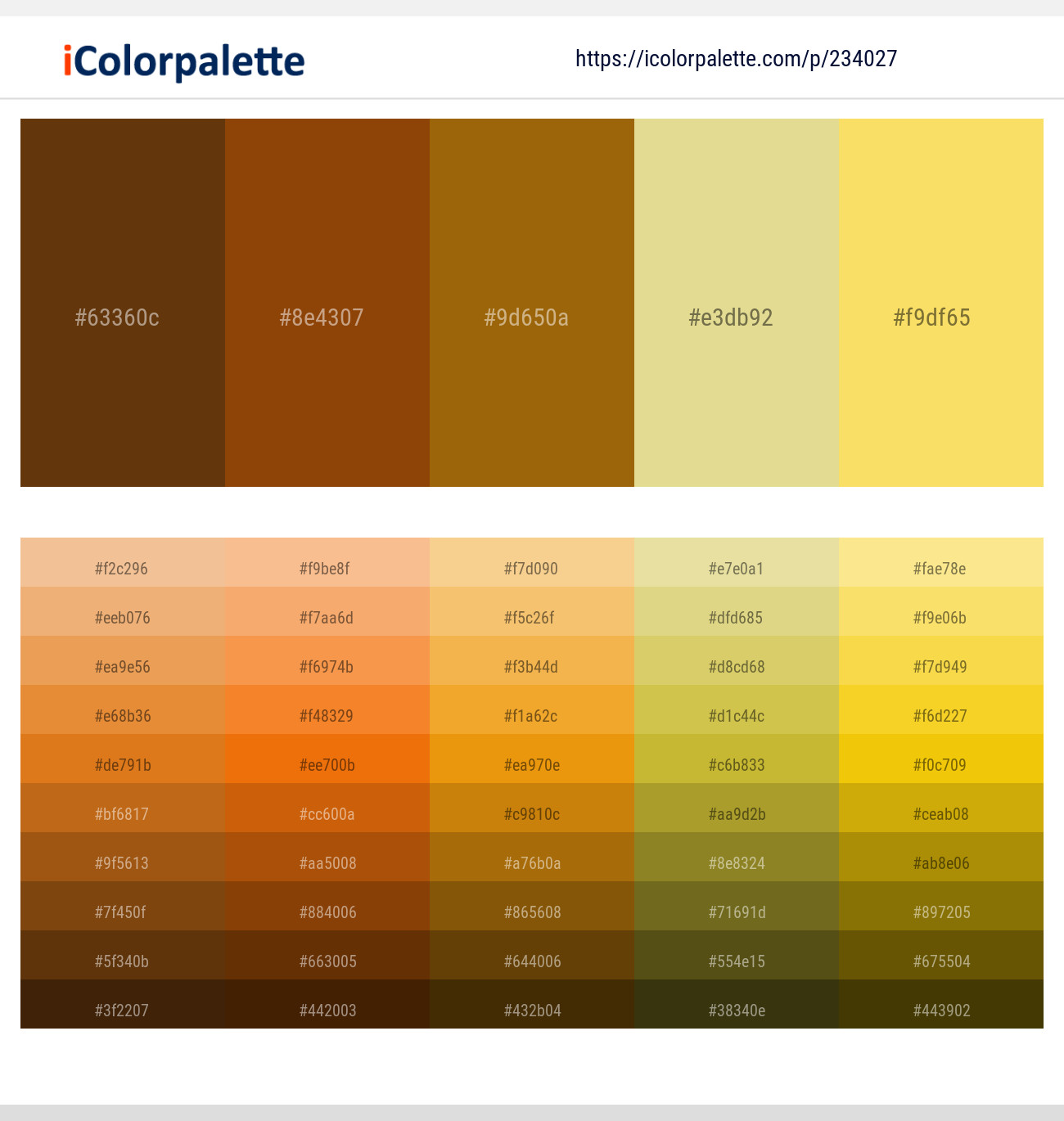Cafe Royale – Oregon – Buttered Rum – Zombie – Portica Color scheme