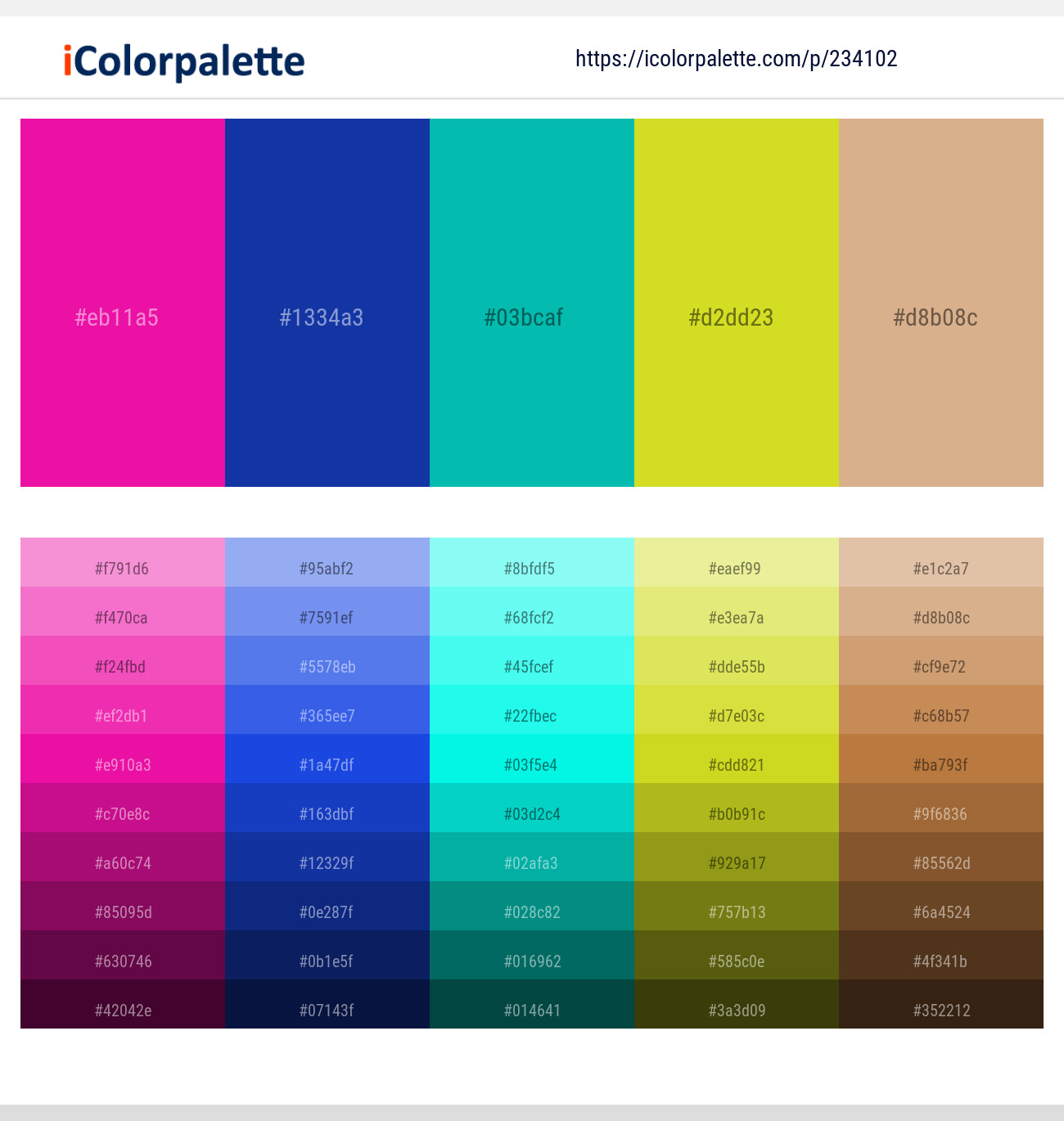 234102366 Bright Color Palettes