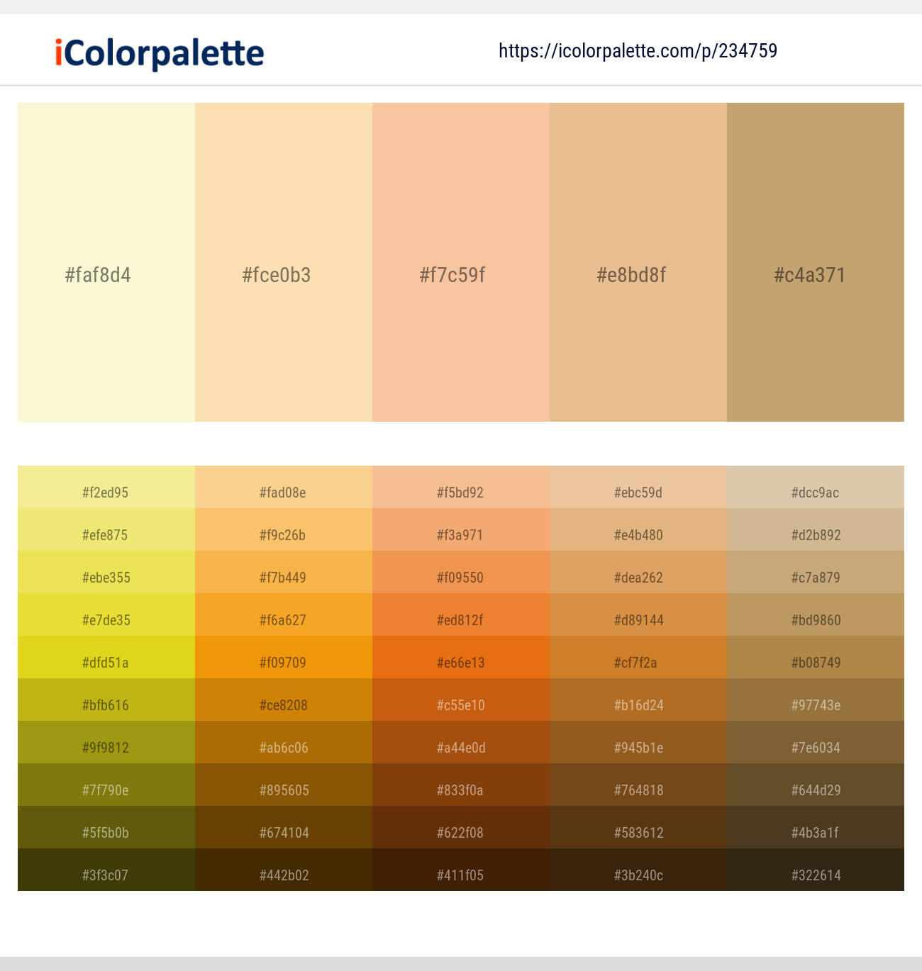Citrine White – Banana Mania – Manhattan – Gold Sand – Laser Color scheme