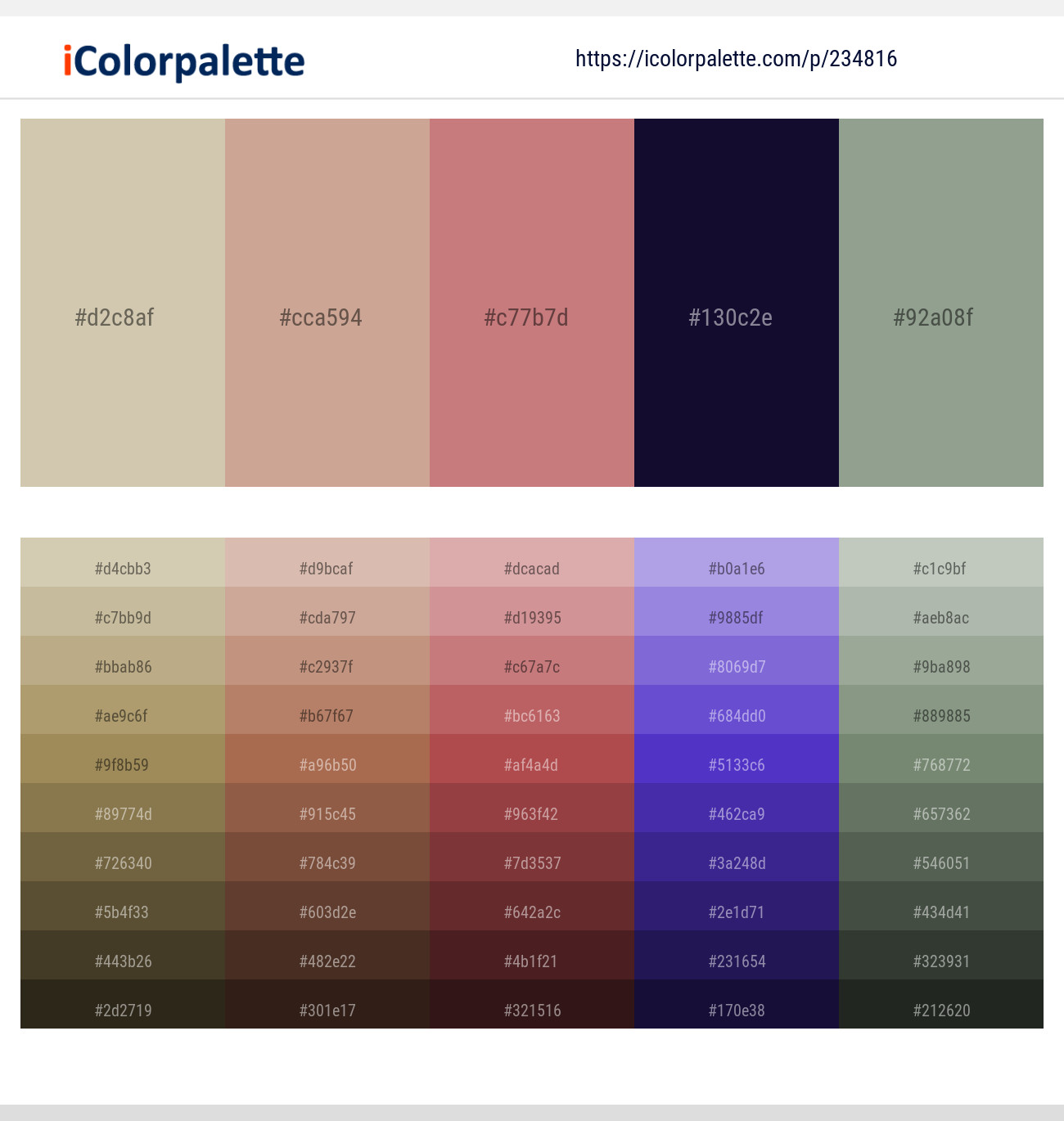 Chino – Eunry – Old Rose – Haiti – Envy Color scheme