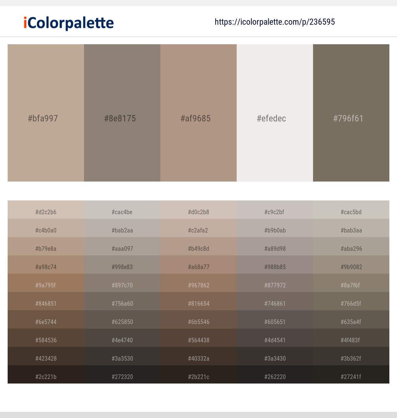 Indian Khaki – Squirrel – Sandrift – Ebb – Pablo Color scheme