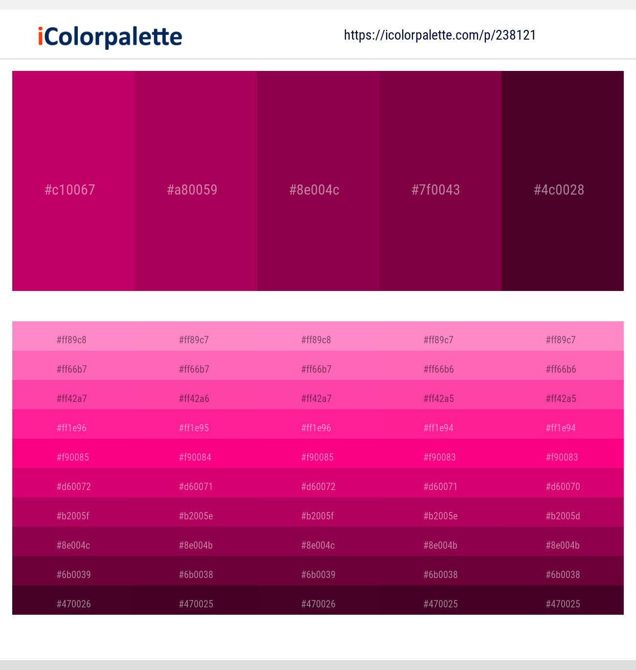 9 Latest Color Schemes with Dark Magenta And Maroon Color tone ...