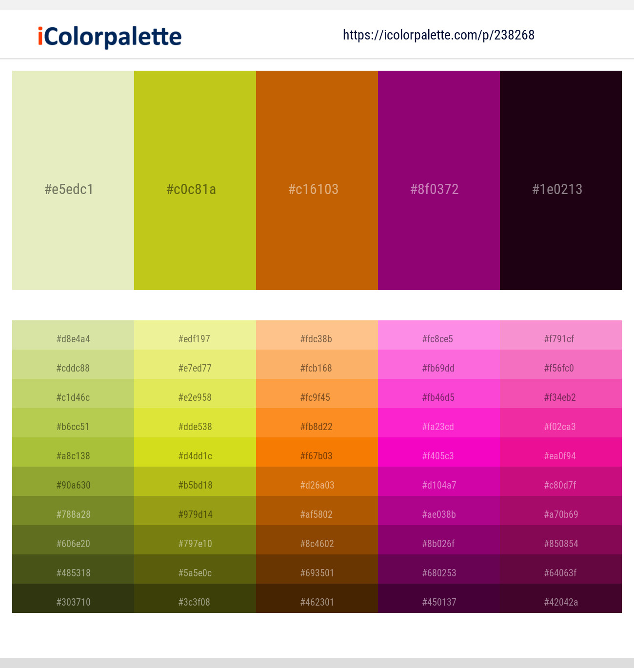 Fall Green – Key Lime Pie – Indochine – Fresh Eggplant – Jacaranda Color scheme